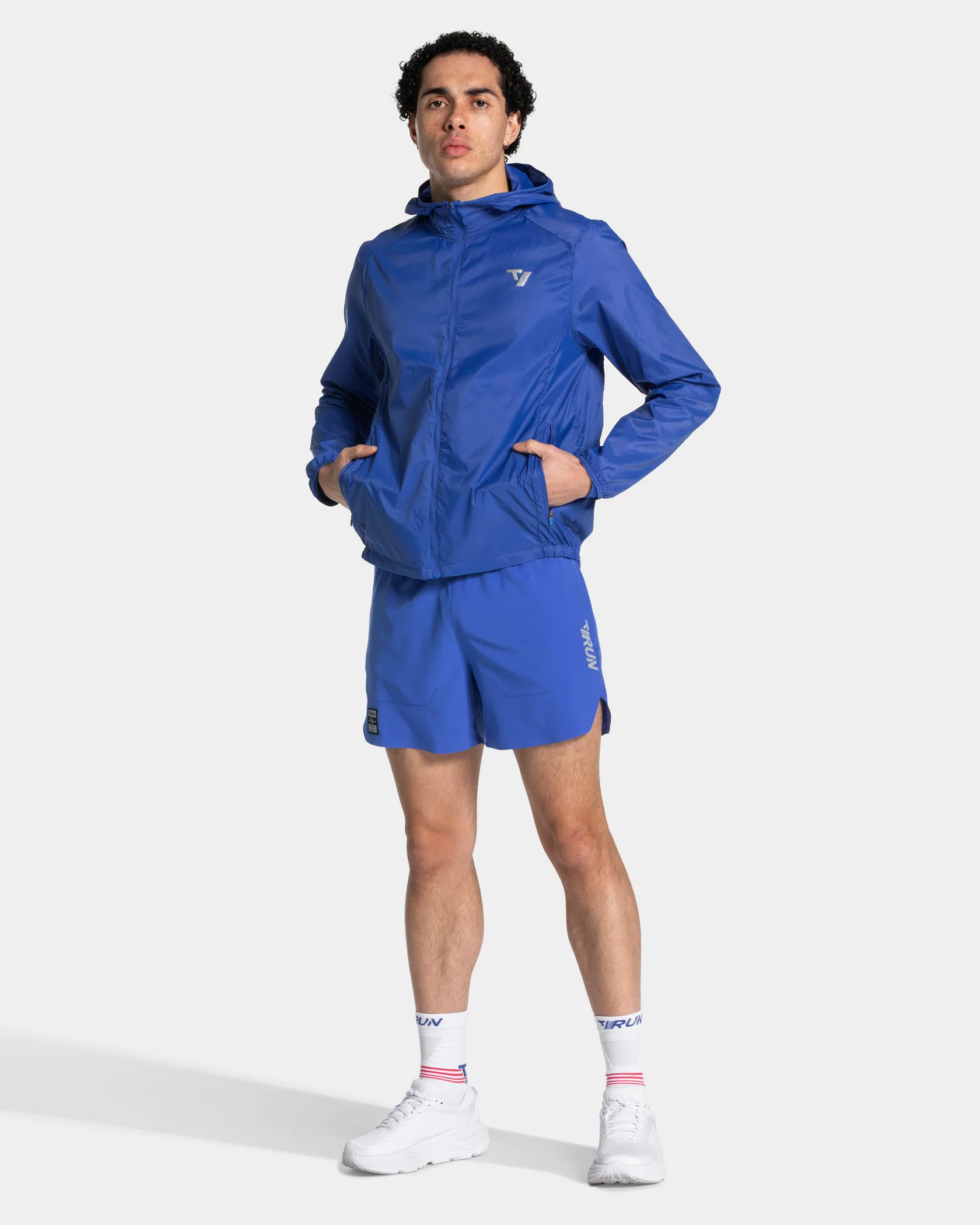 RUN Lightweight Zip Jacke "Royalblau" - Image 3