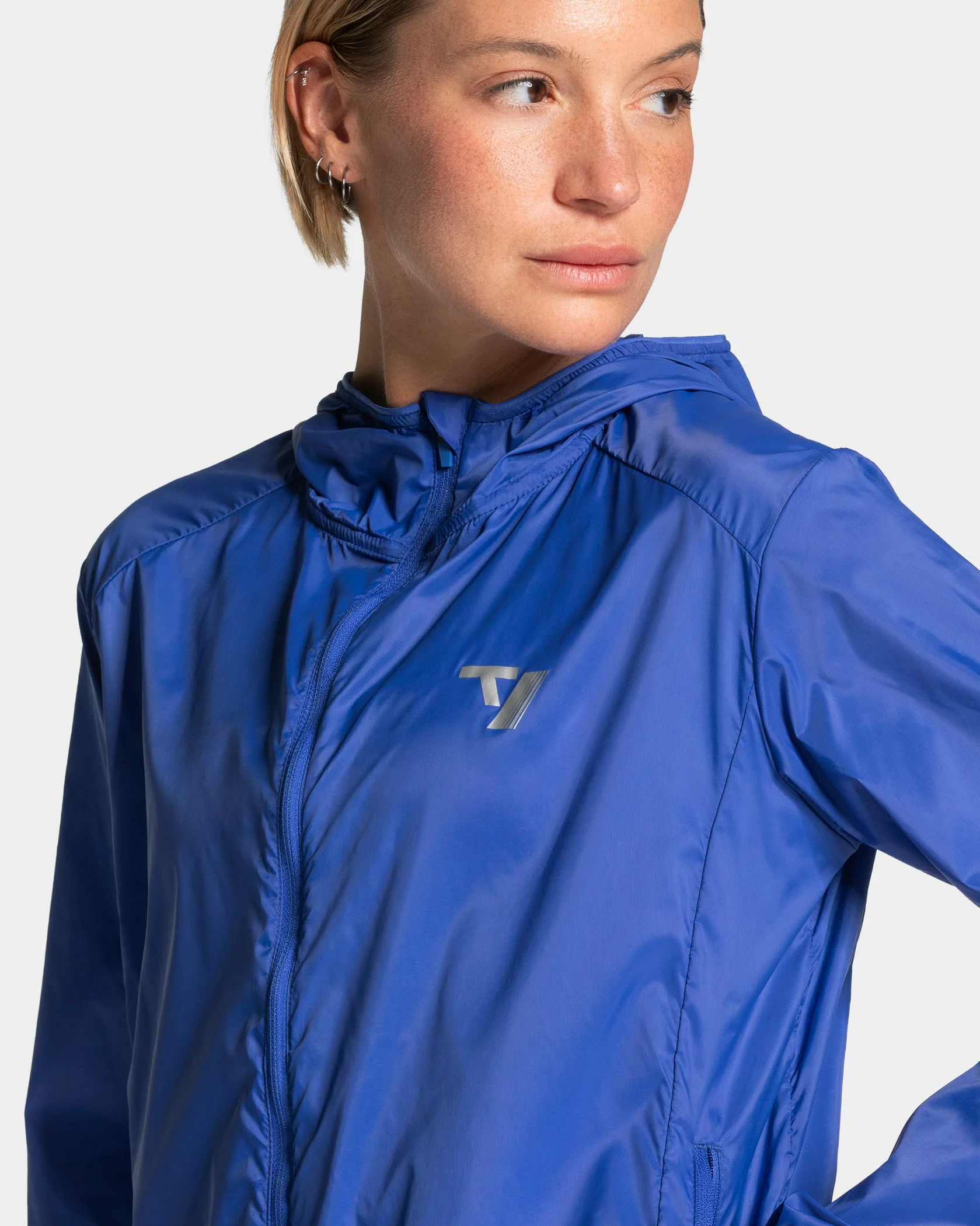 RUN Lightweight Zip Jacke "Royalblau" - Image 4