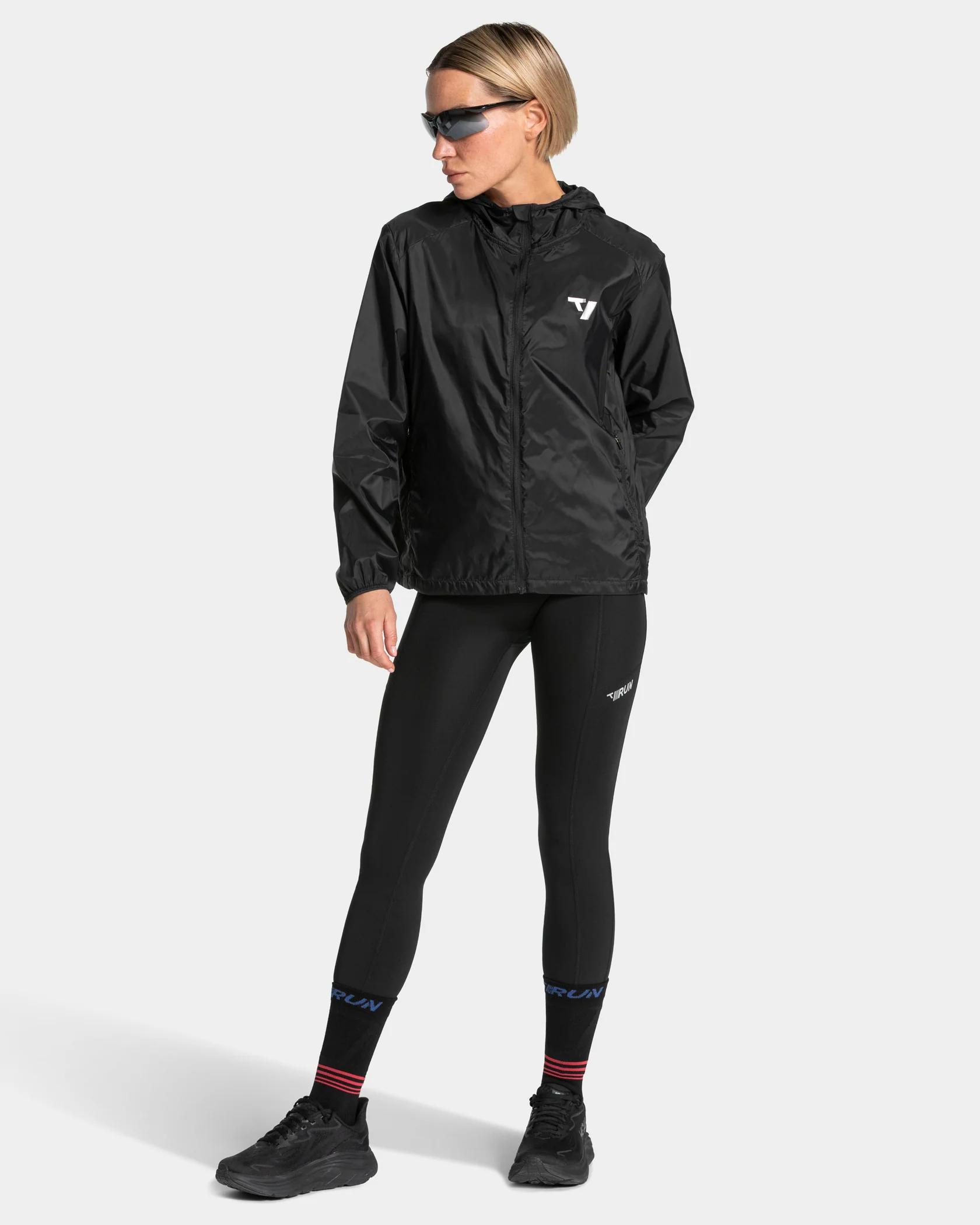 RUN Lightweight Zip Jacke "Schwarz" - Image 3