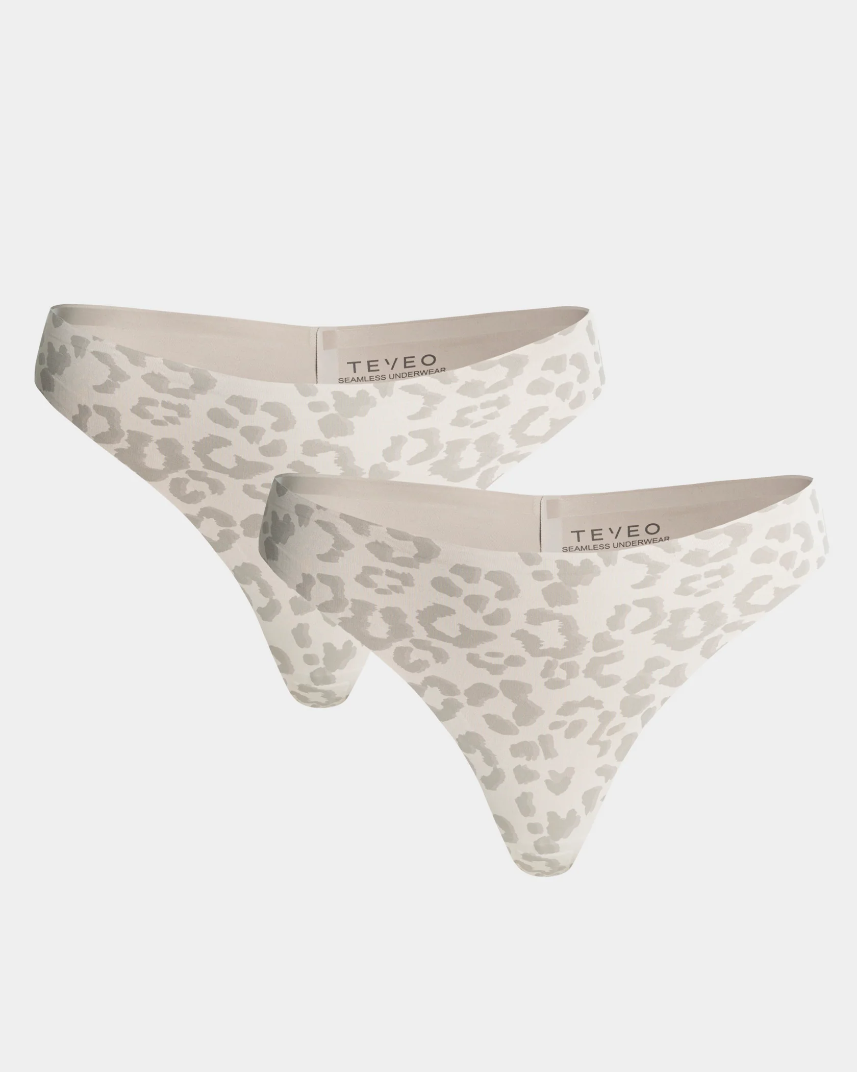 Seamless Padded Tanga (2er-Pack) "Leo Cream" - Image 2