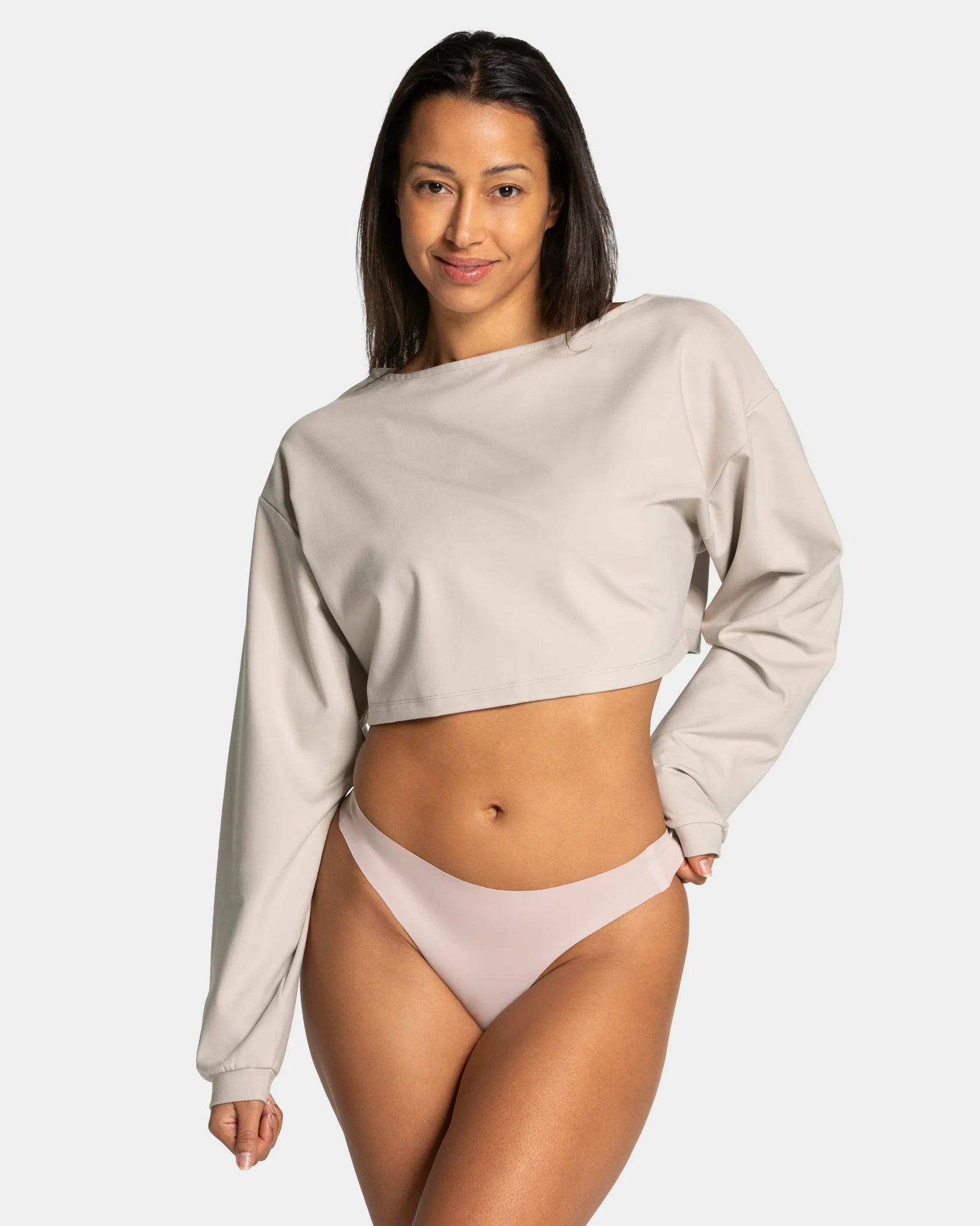 Seamless Ultralight Tanga (2er-Pack) "Greige" - Image 3