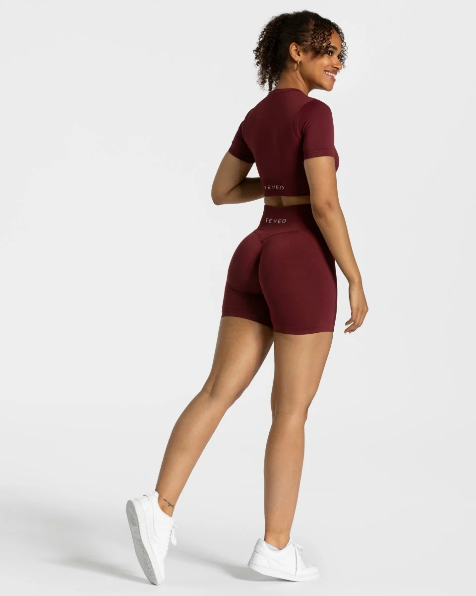 Sensation Crop Top "Weinrot" - Image 3