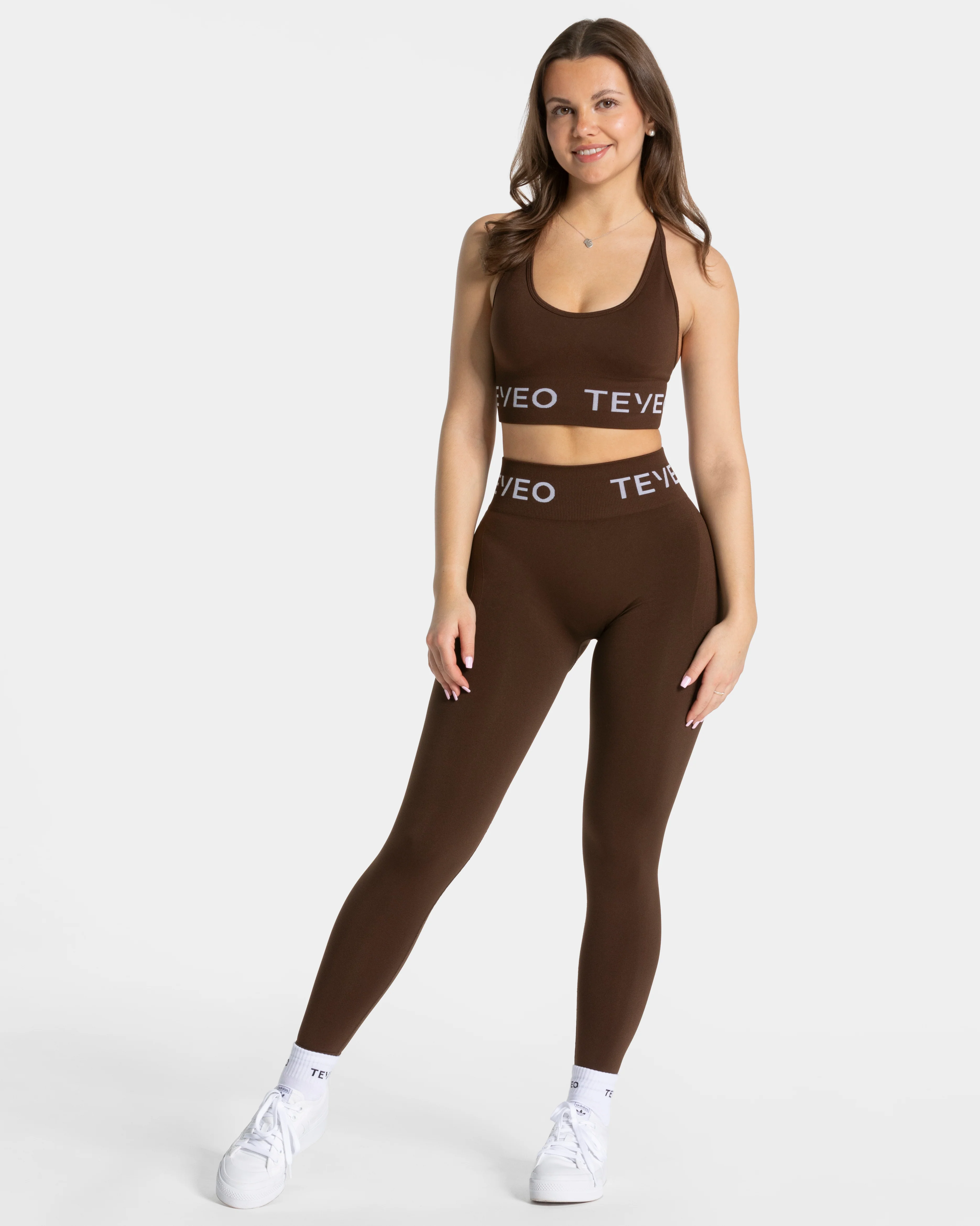 Signature Covert Scrunch Leggings "Dunkelbraun" - Image 3