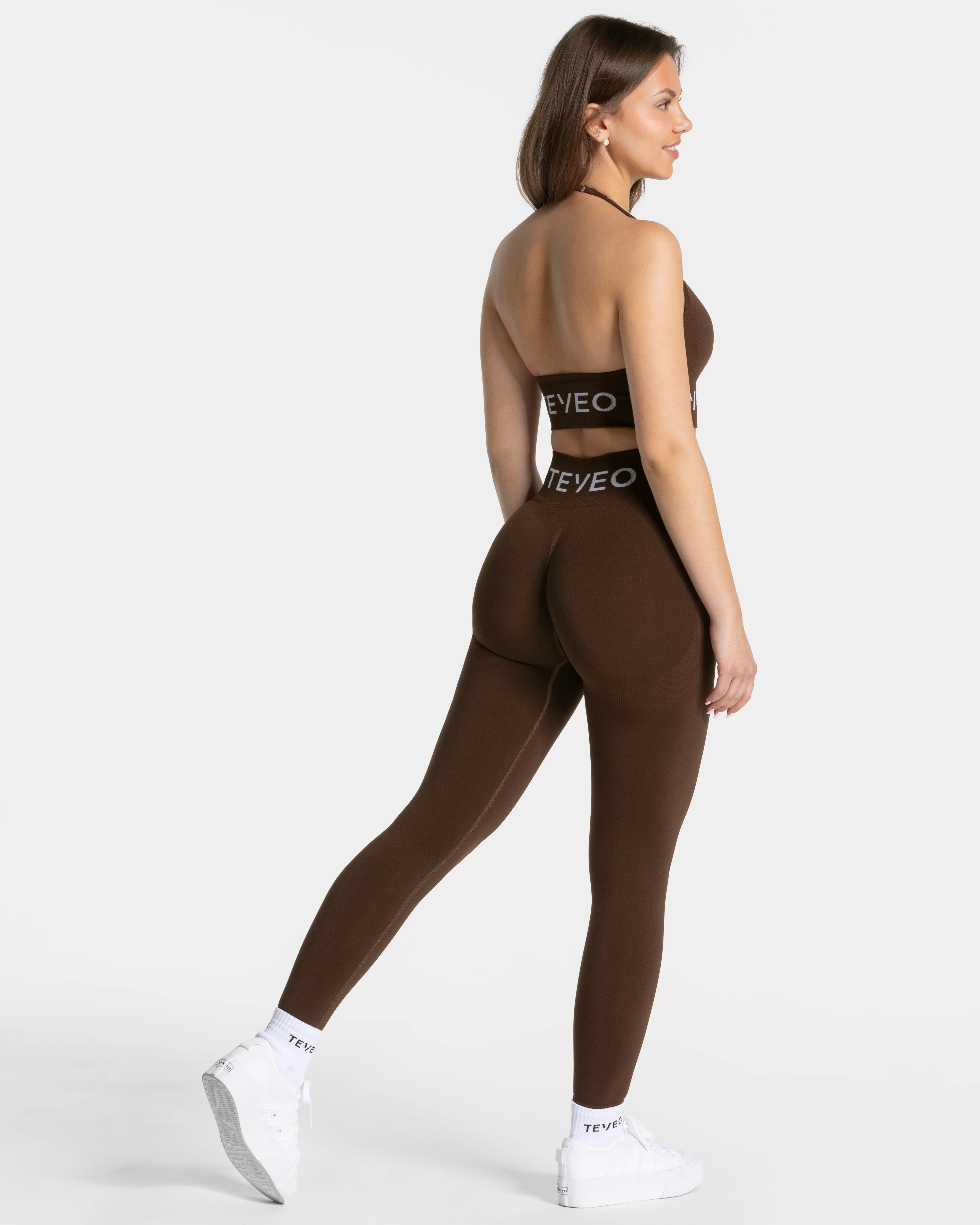 Signature Covert Scrunch Leggings "Dunkelbraun" - Image 4