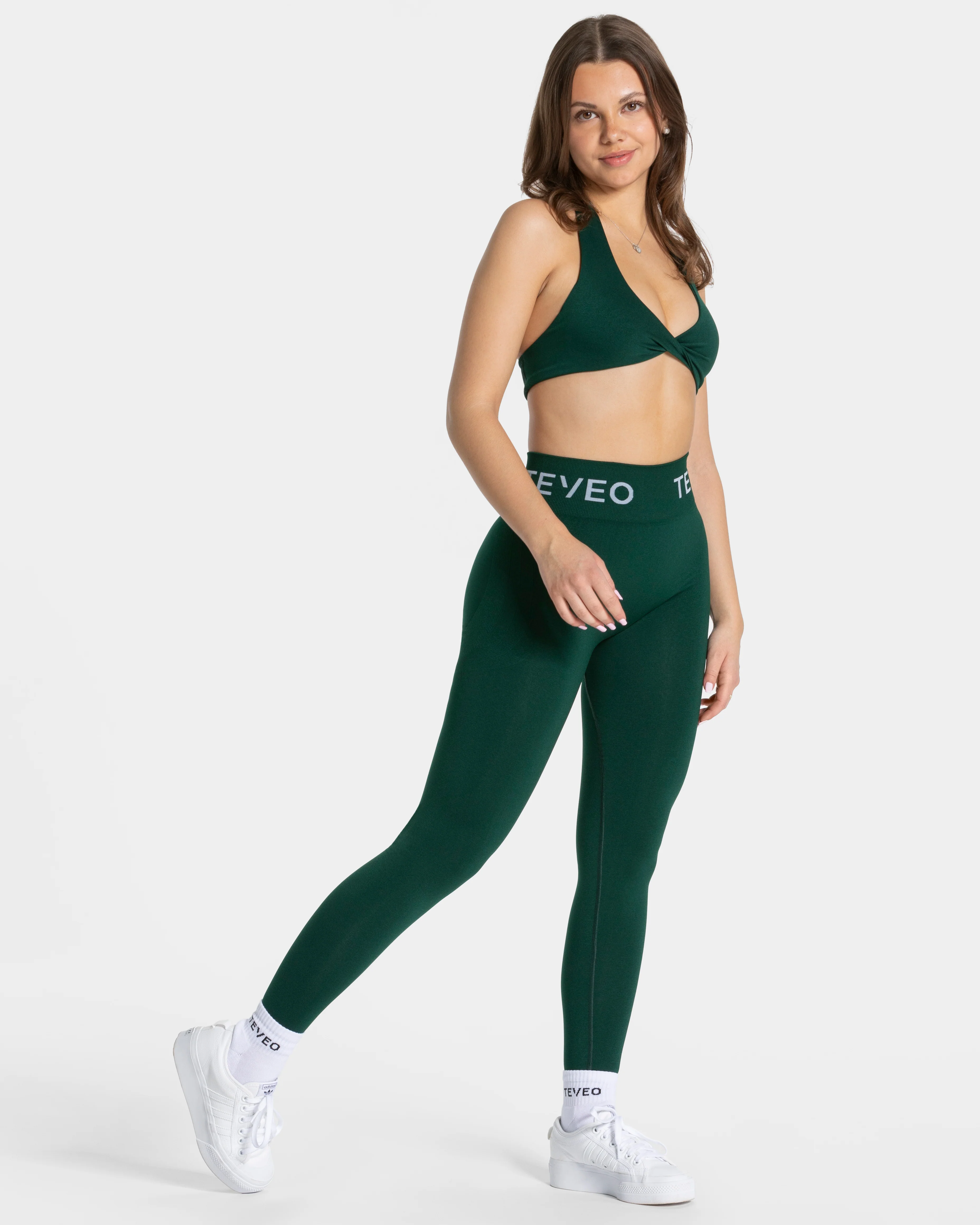 Signature Covert Scrunch Leggings "Dunkelgrün" - Image 4