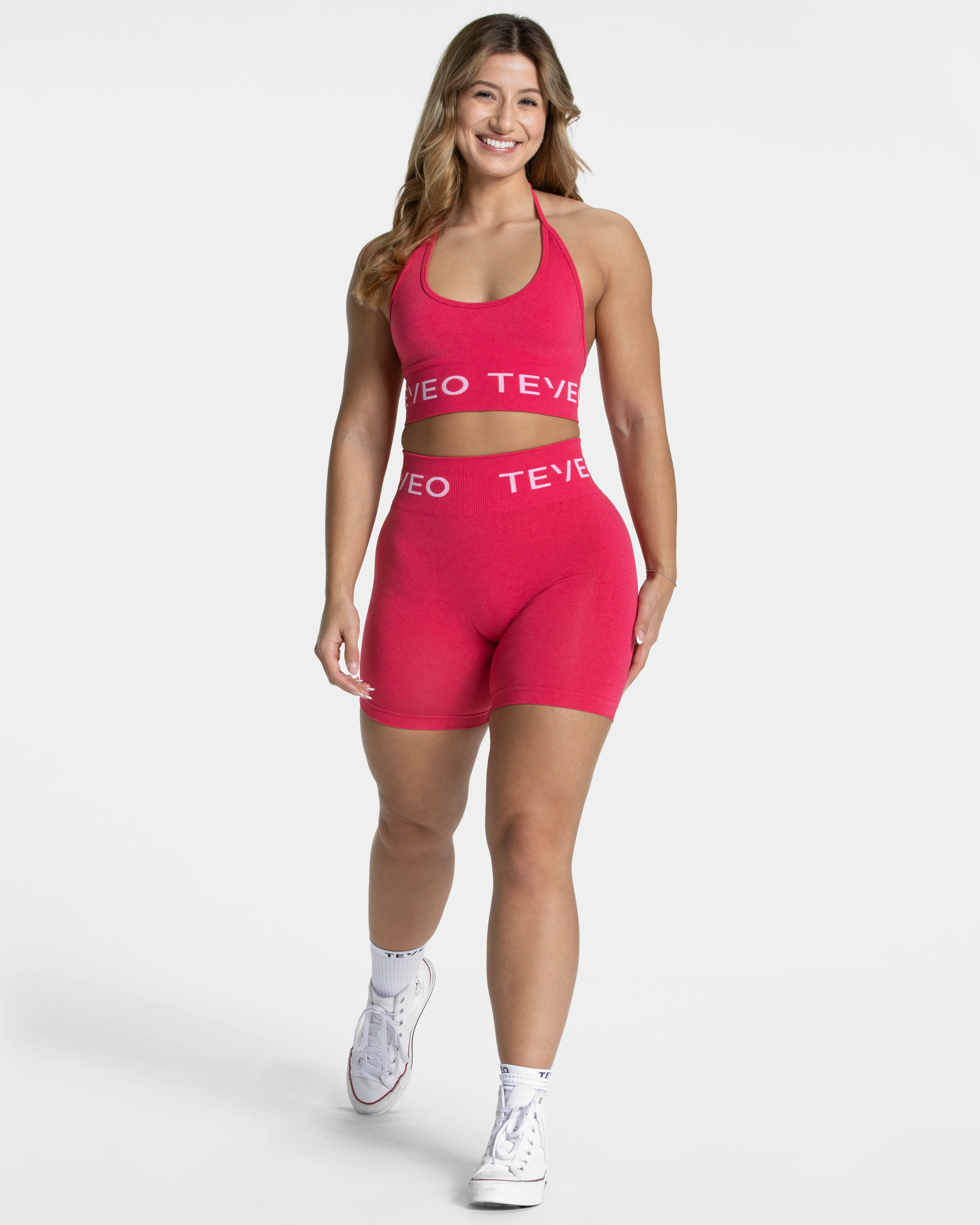 Signature Covert Scrunch Shorts "Berry" - Image 3
