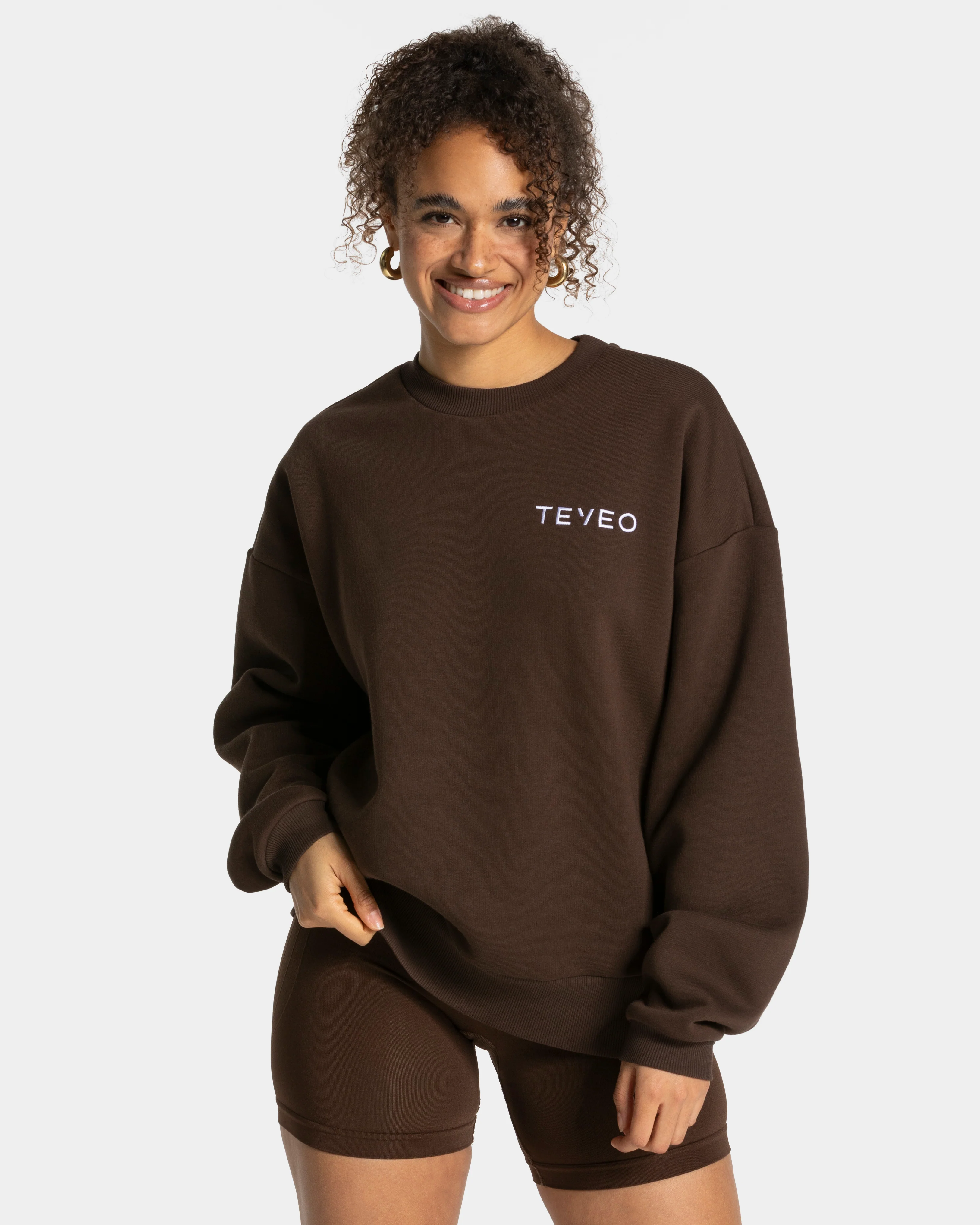 Signature Oversized Sweater "Dunkelbraun" - Image 2