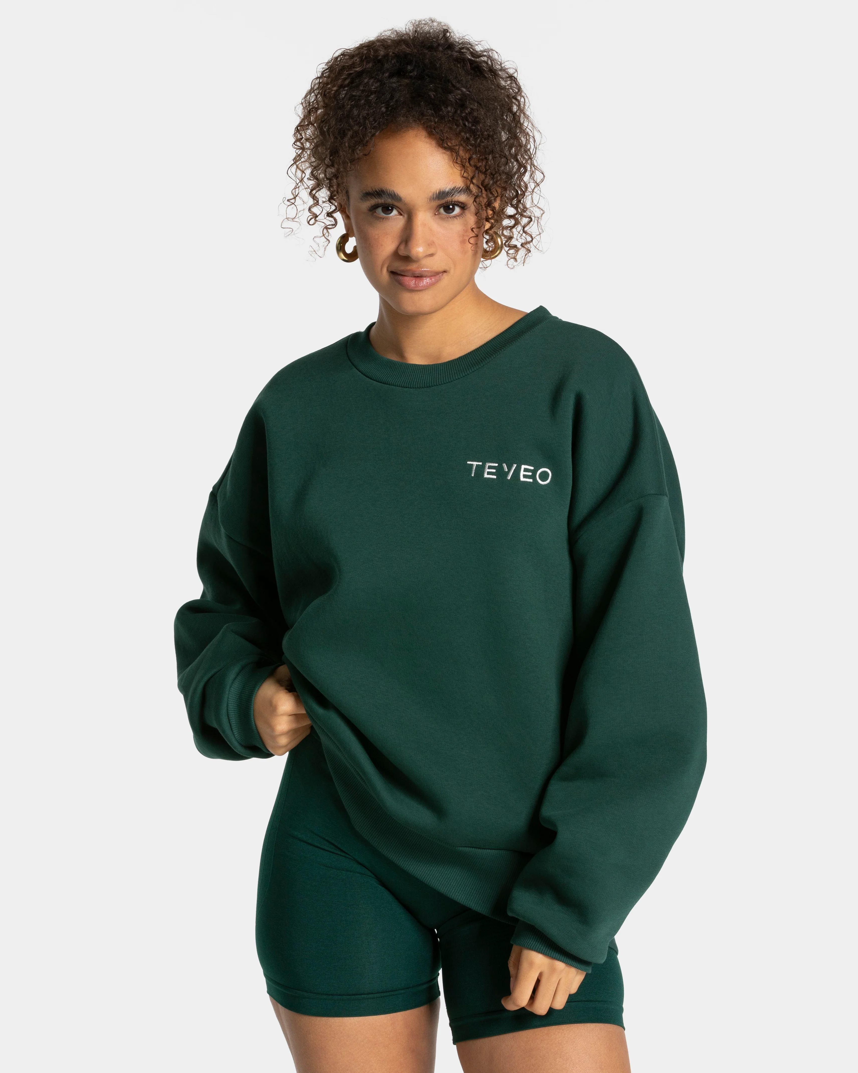 Signature Oversized Sweater "Dunkelgrün" - Image 2