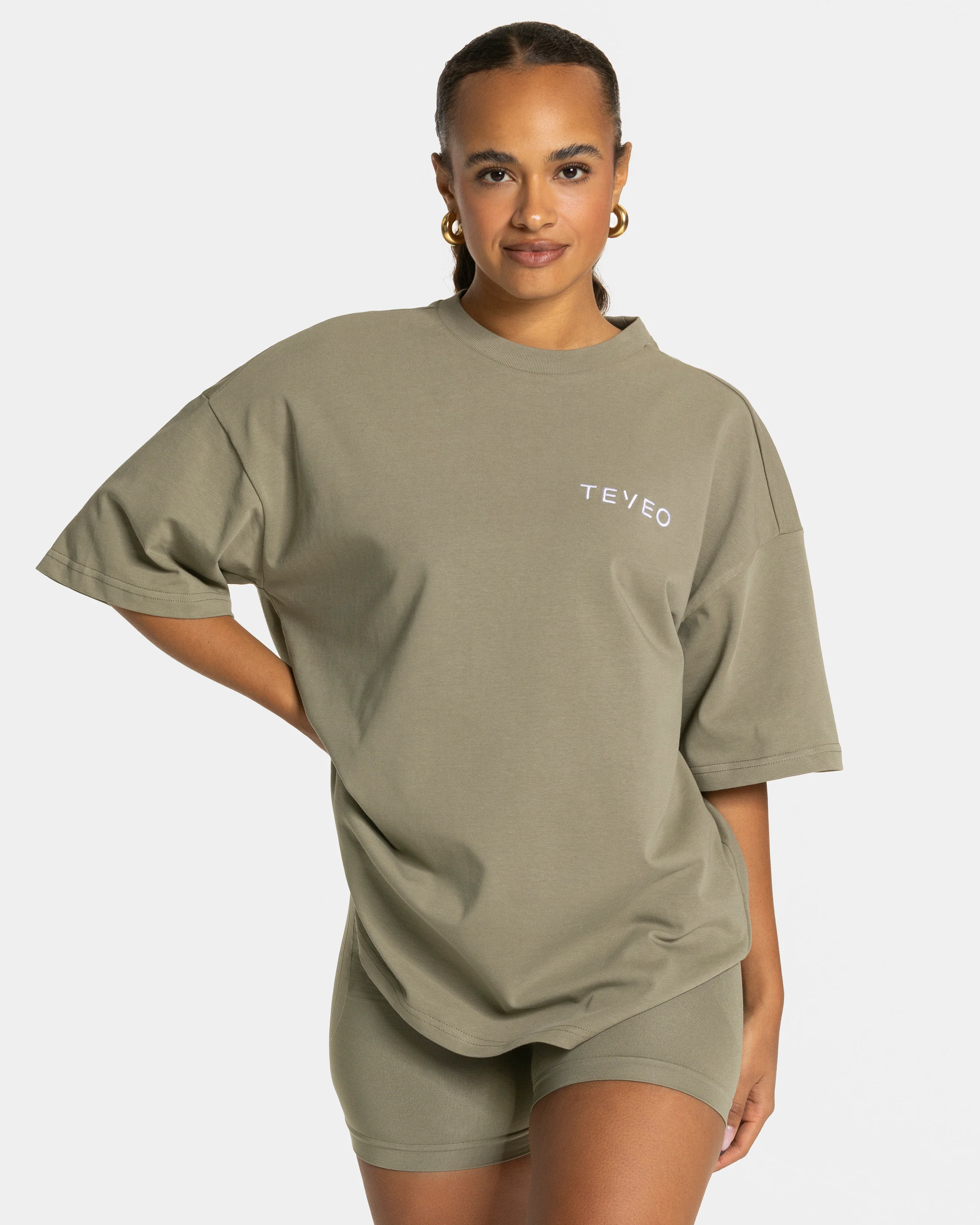 Signature Oversized T-Shirt "Khaki" - Image 2