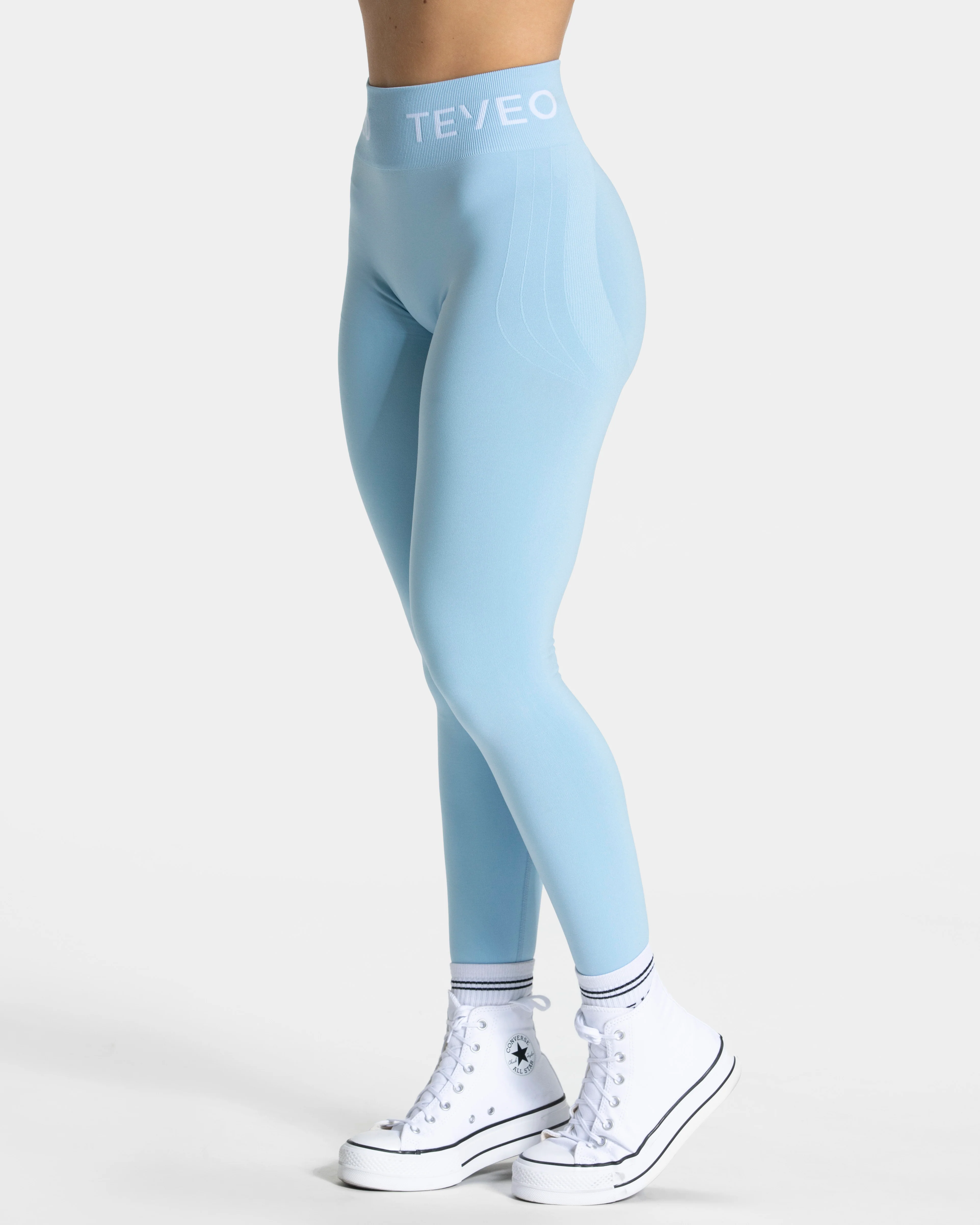 Signature Scrunch Leggings "Ice Blue" - Image 2