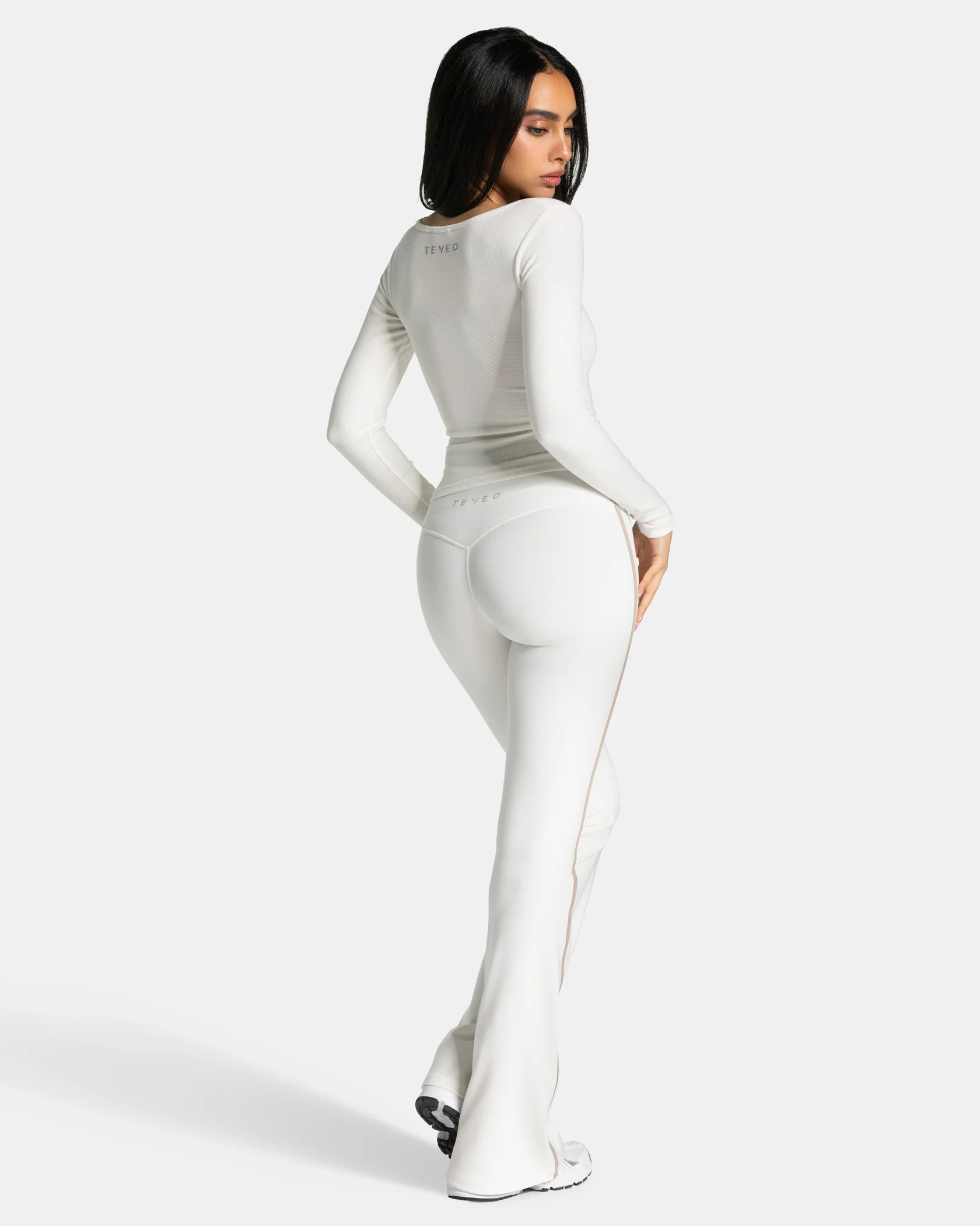 Soft Flared Leggings Regular "Off White" - Image 5