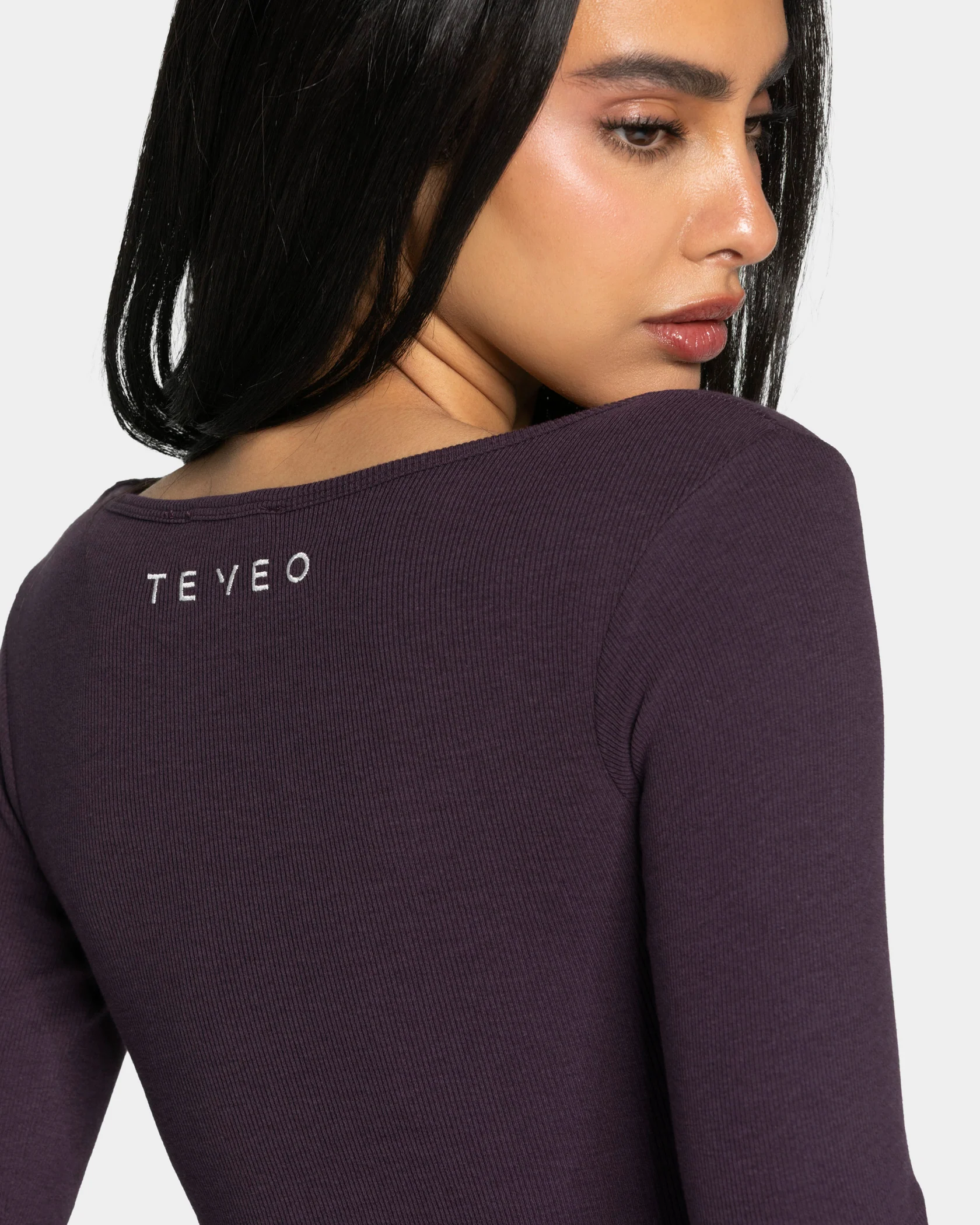 Soft Ribbed Longsleeve "Blackberry" - Image 4