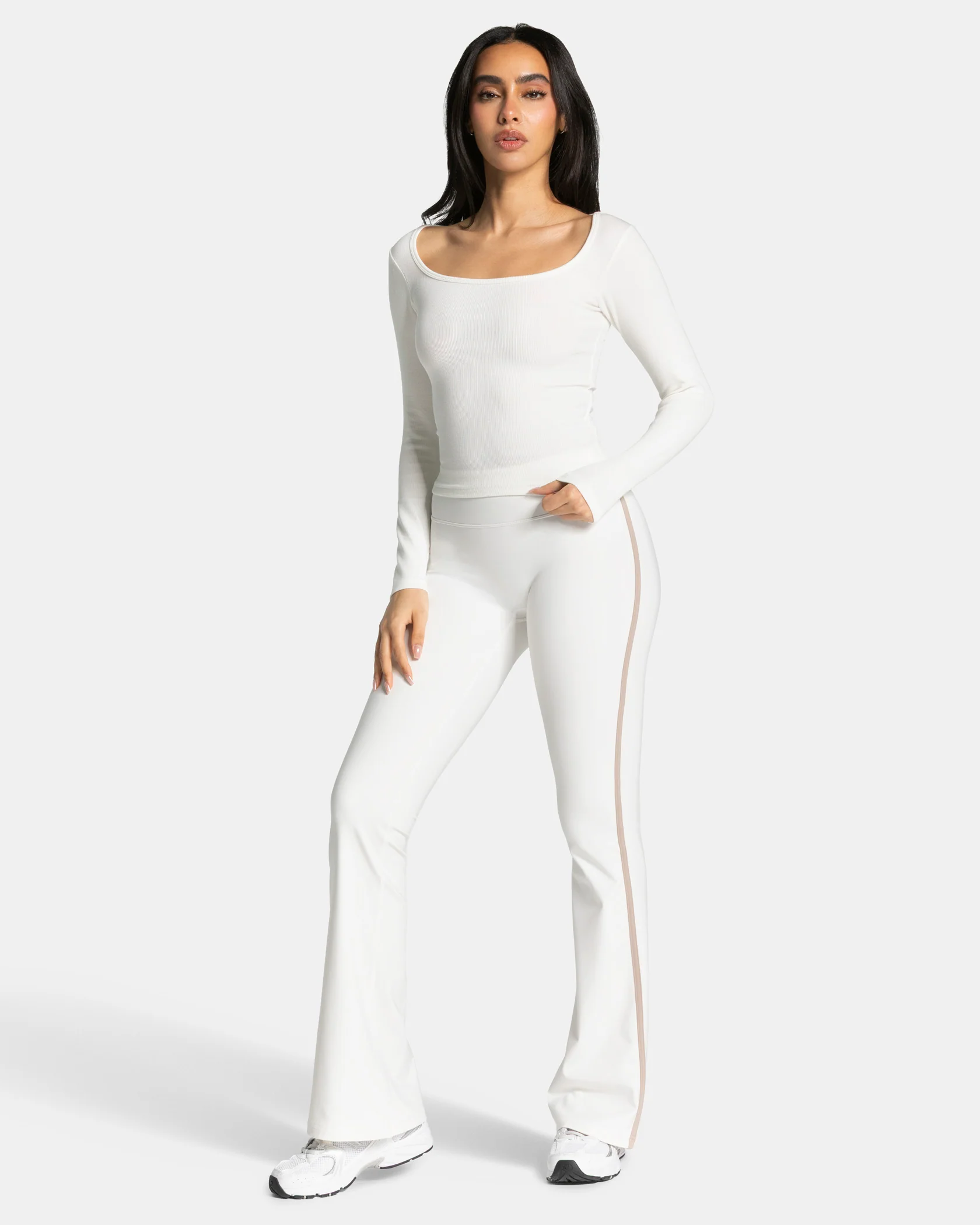 Soft Ribbed Longsleeve "Off White" - Image 3