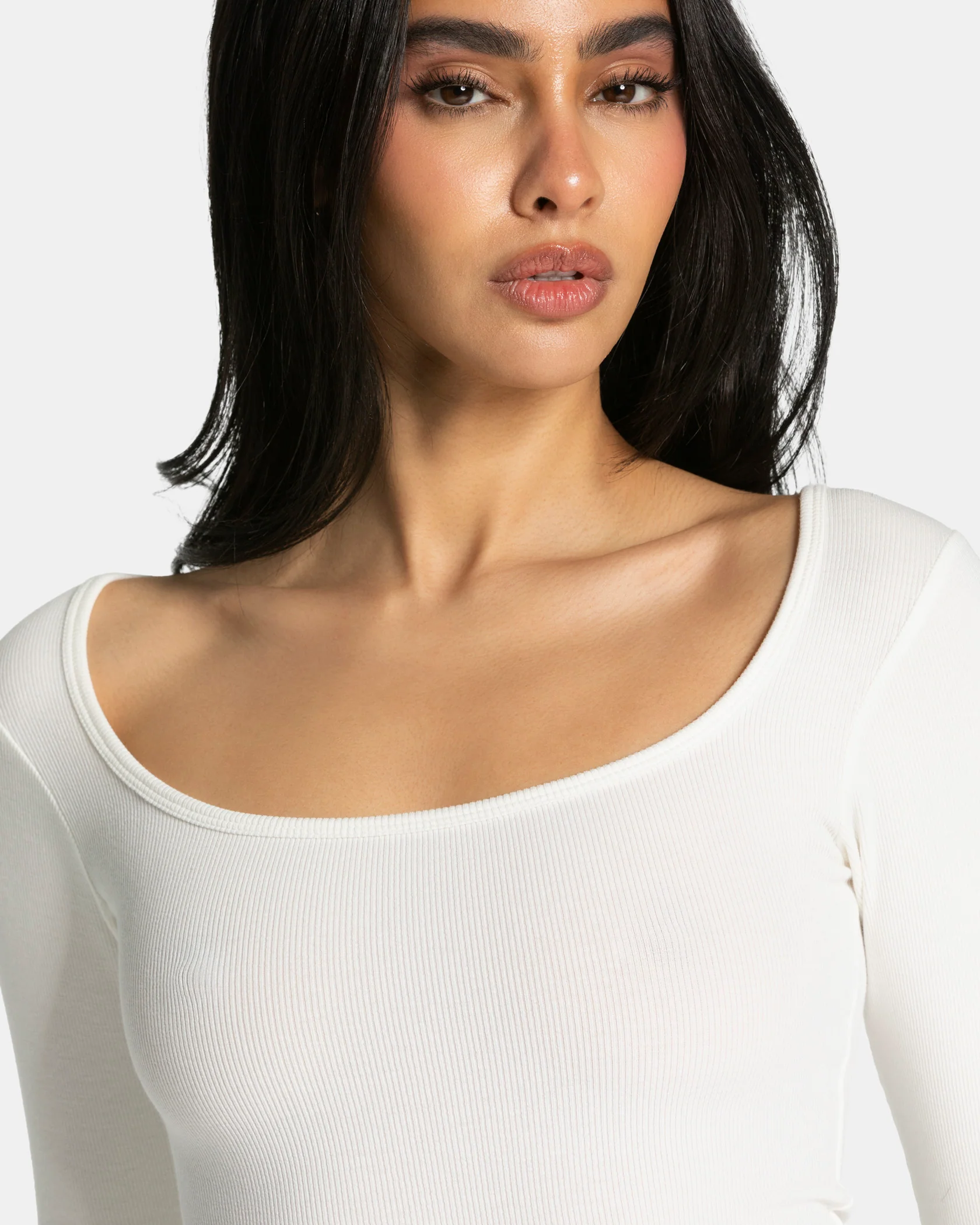 Soft Ribbed Longsleeve "Off White" - Image 4