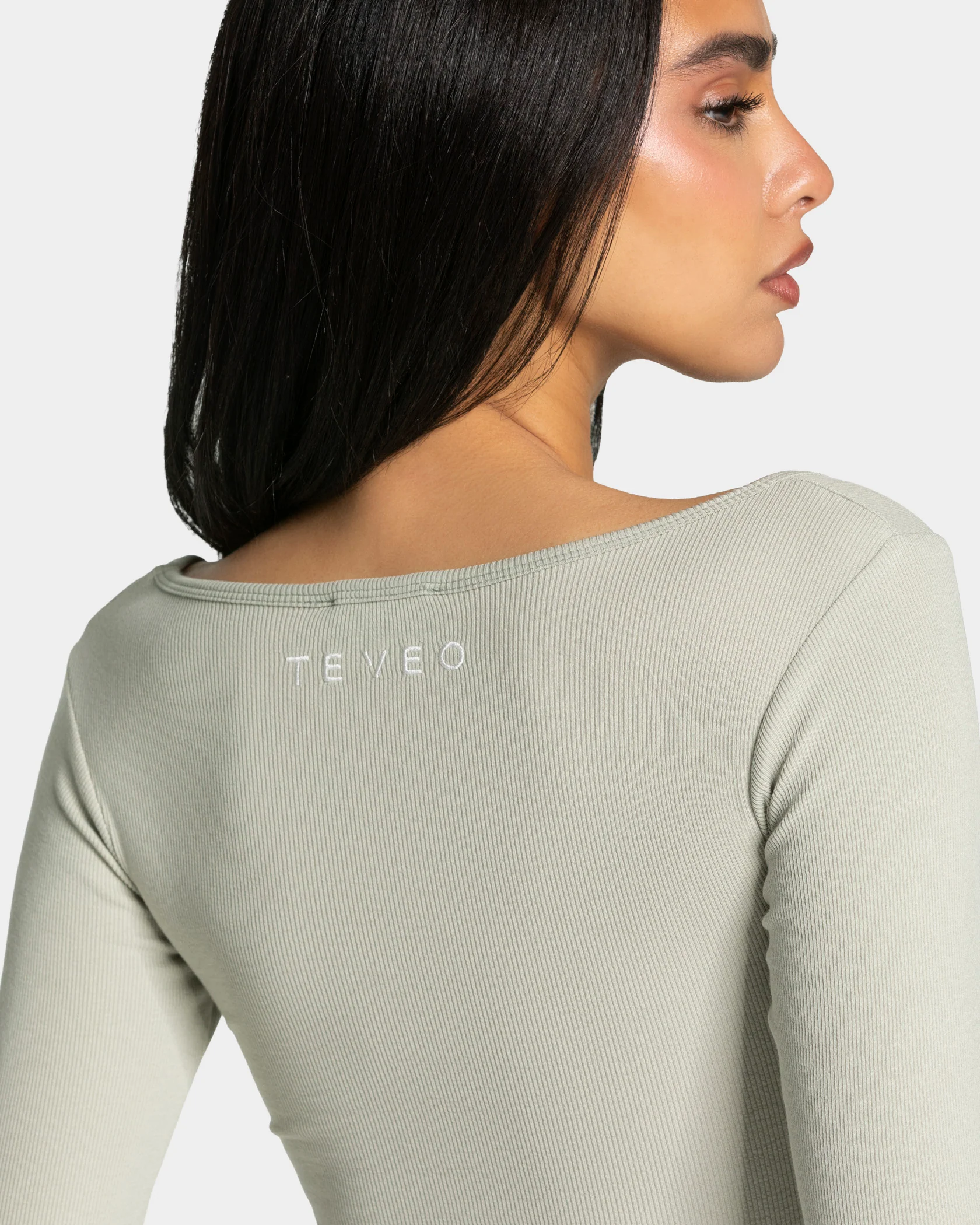 Soft Ribbed Longsleeve "Pistachio" - Image 4