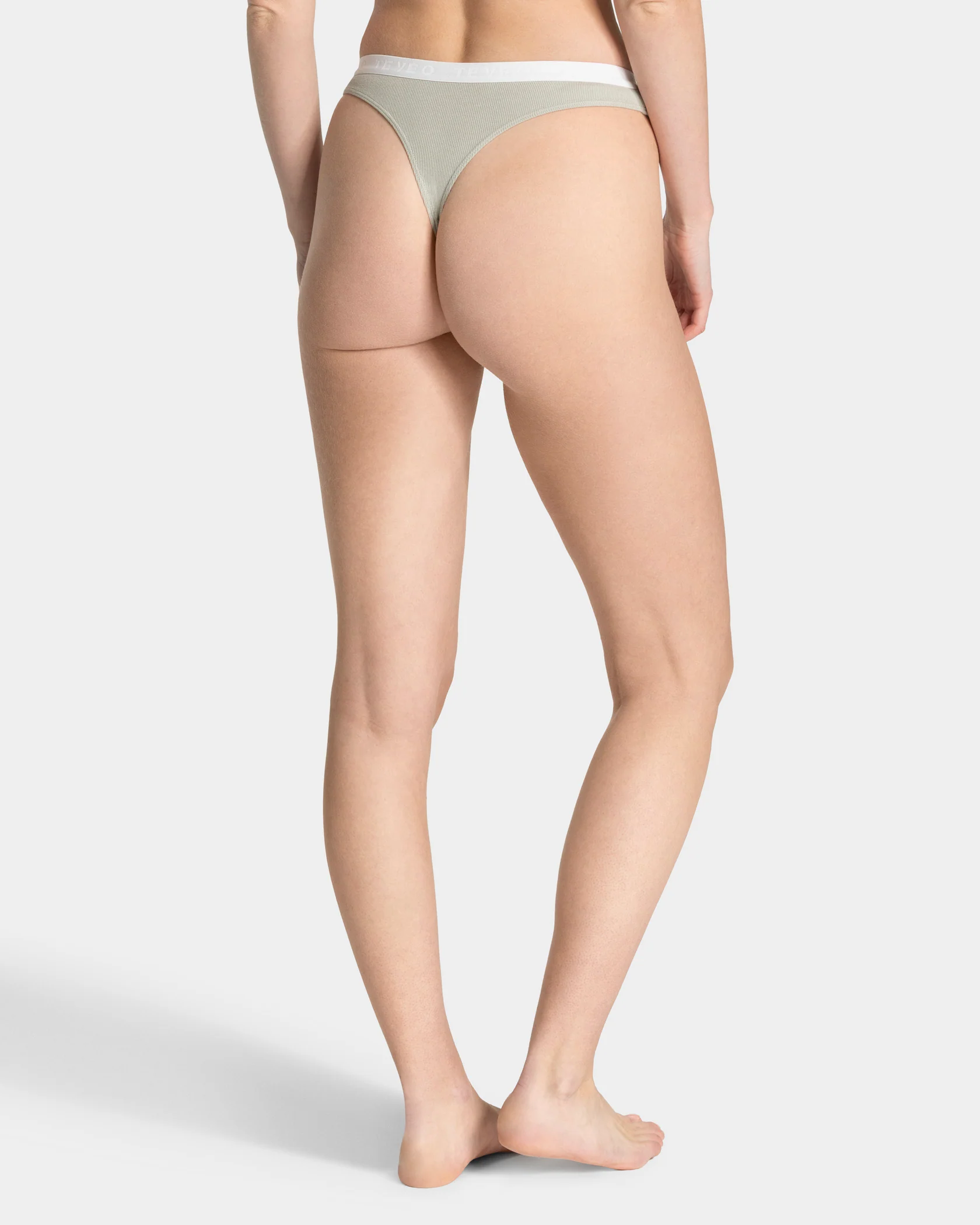Soft Ribbed Tanga "Pistachio" - Image 3