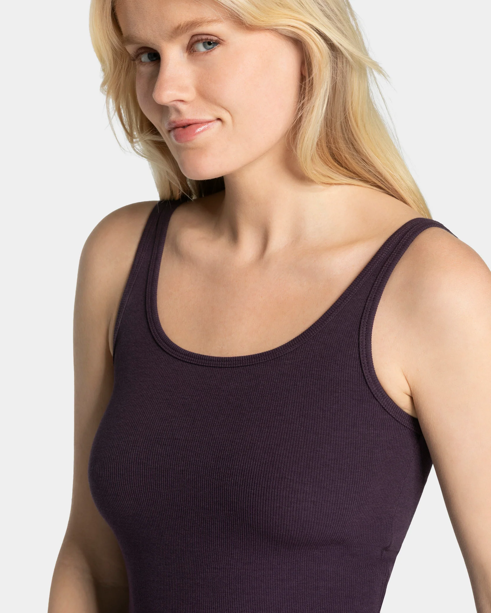 Soft Ribbed Top "Blackberry" - Image 4