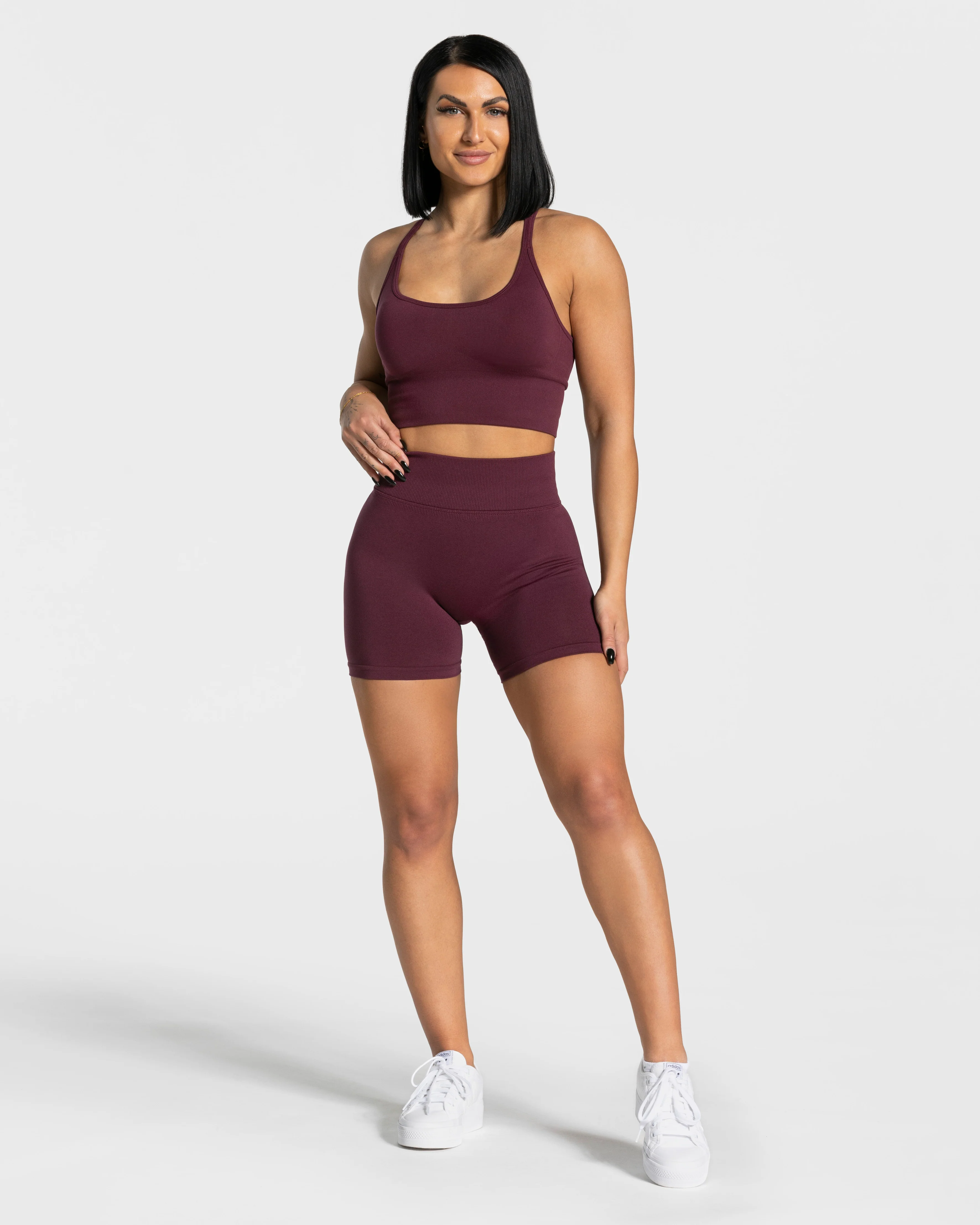 Statement Scrunch Shorts "Pflaume" - Image 3