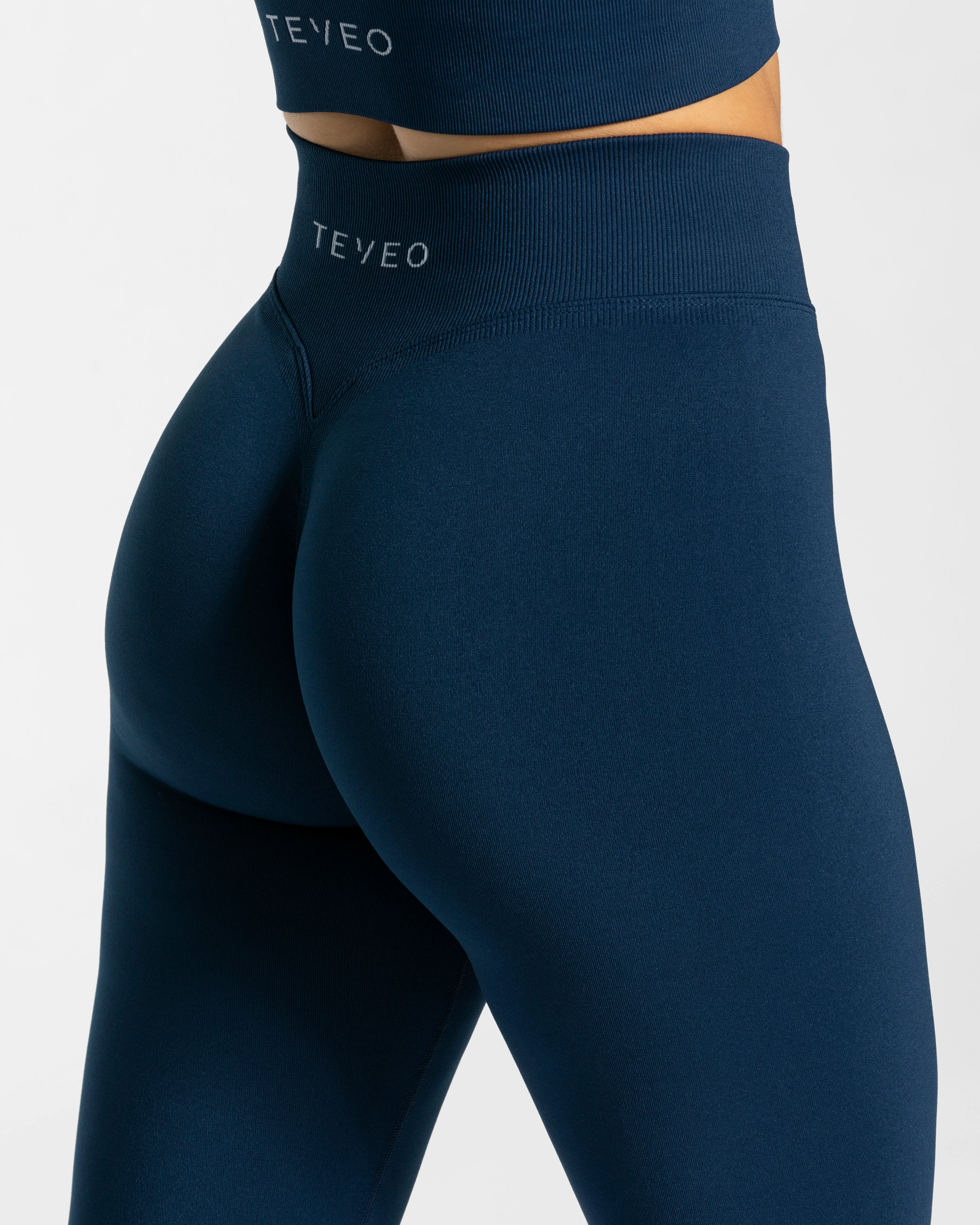 Statement Scrunch Leggings "Dunkelblau" - Image 4