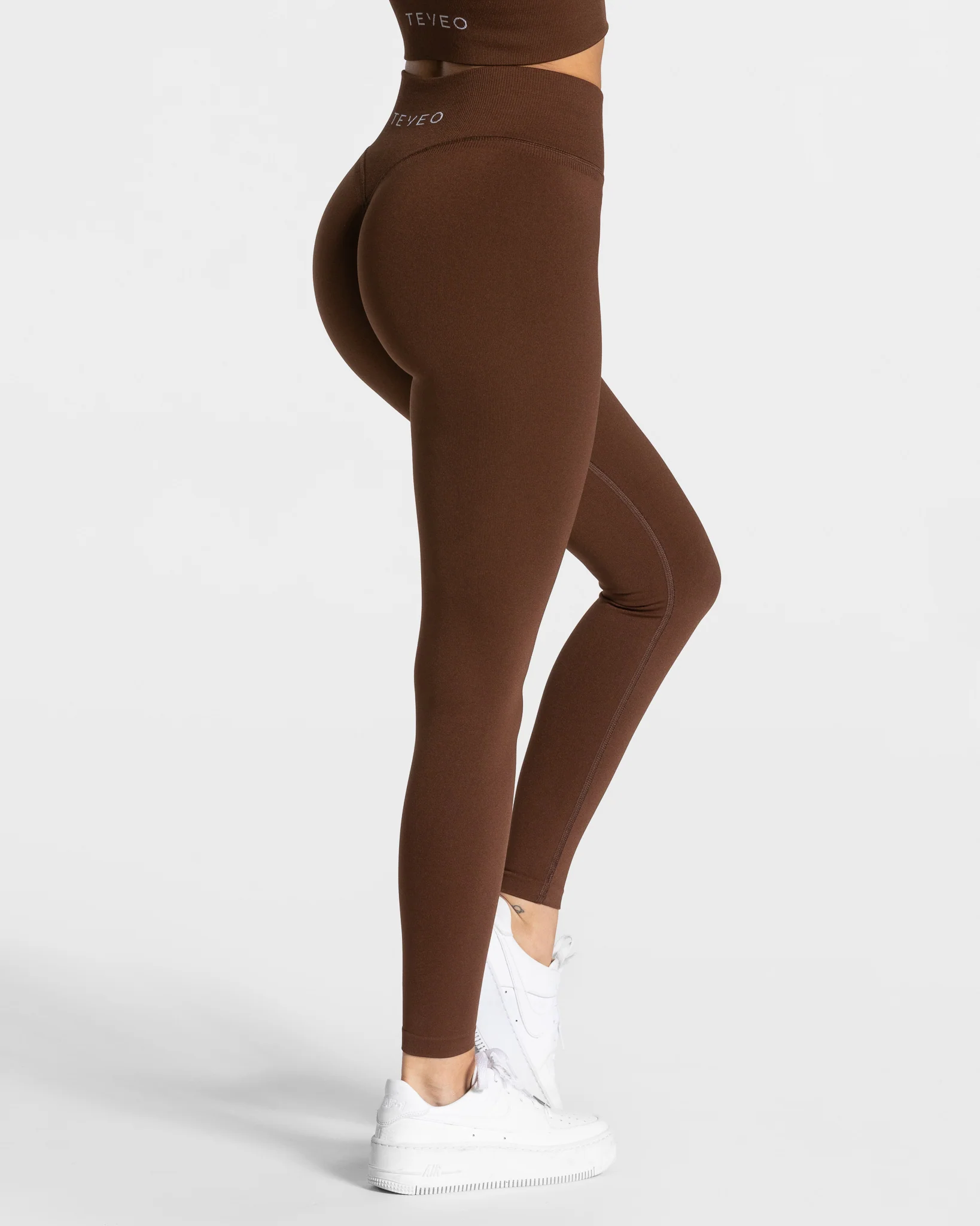 Statement Scrunch Leggings "Kaffee" - Image 2