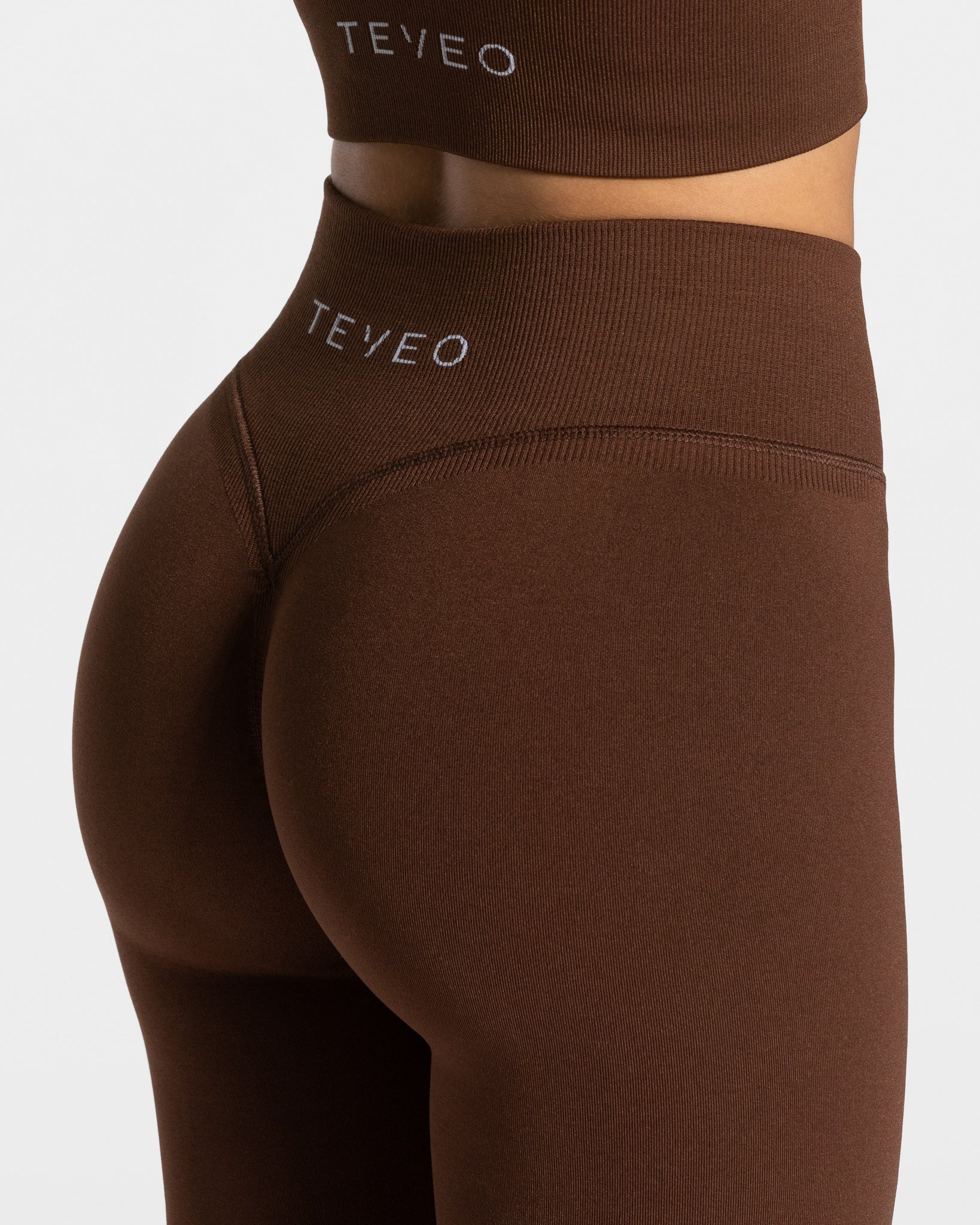 Statement Scrunch Leggings "Kaffee" - Image 4