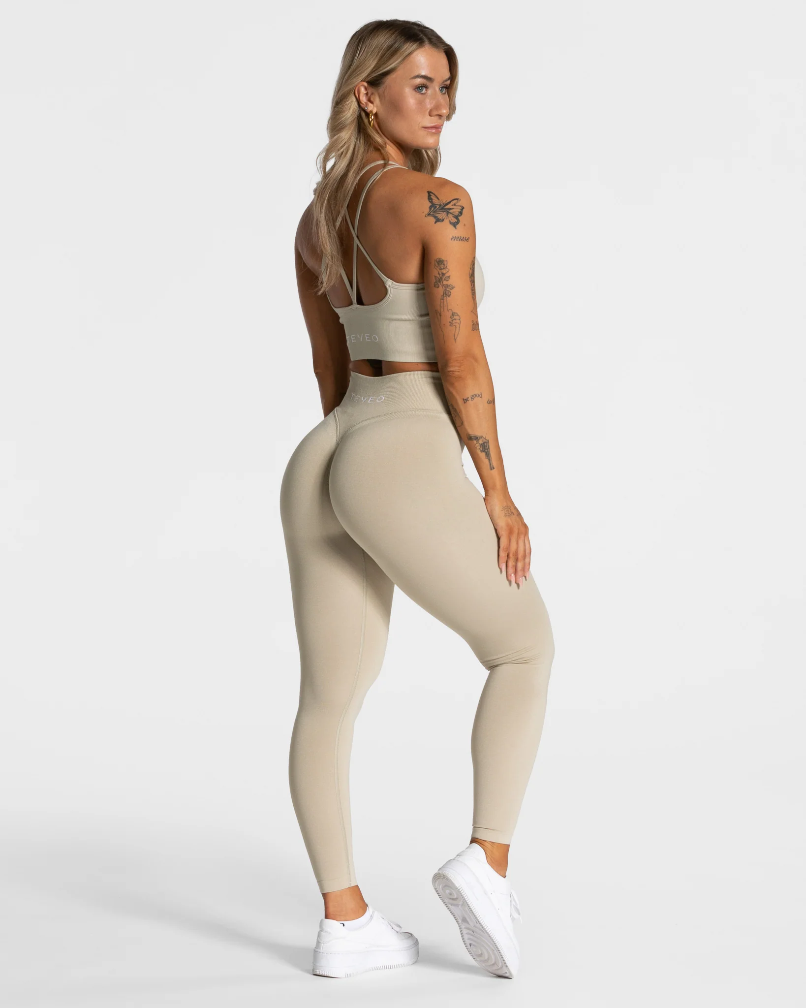 Statement Scrunch Leggings "Sand" - Image 5