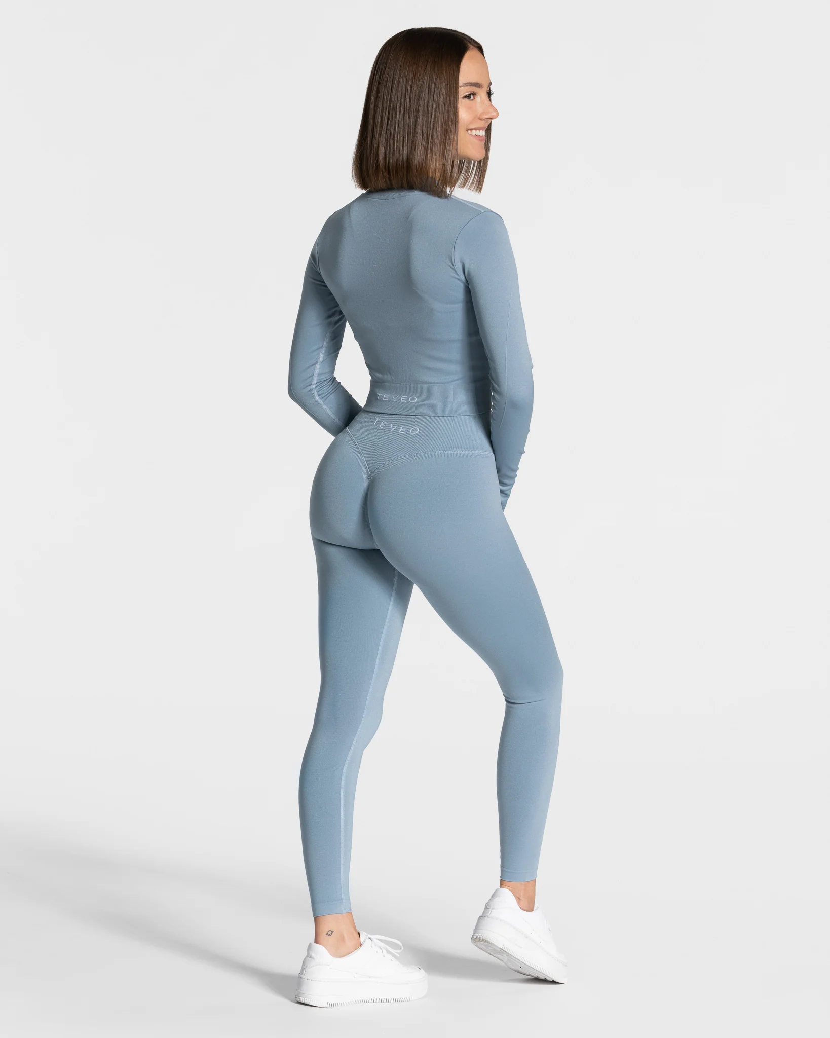 Statement Zip Jacke "Stahlblau" - Image 5