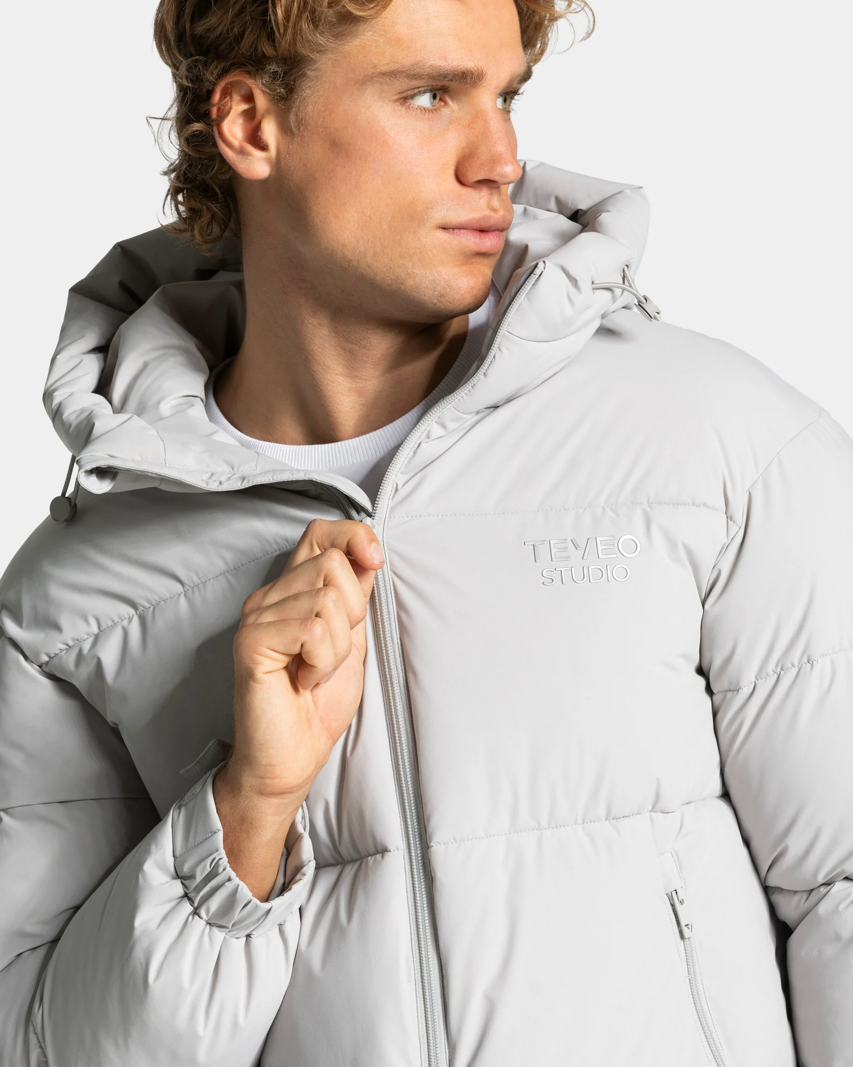 Studio Oversized Jacke "Hellgrau" - Image 4