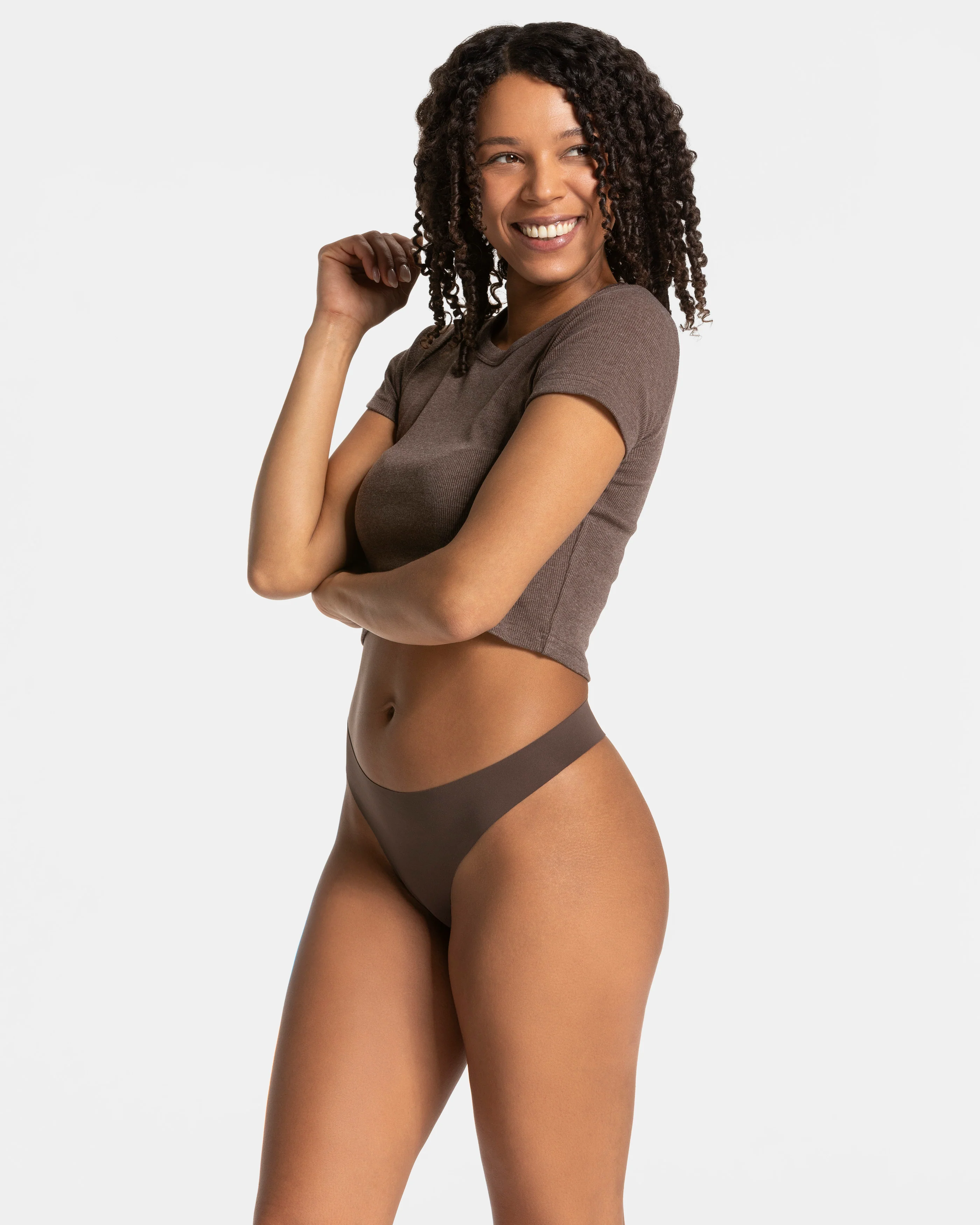 Seamless Padded Tanga (2er-Pack) "Kaffee" - Image 3
