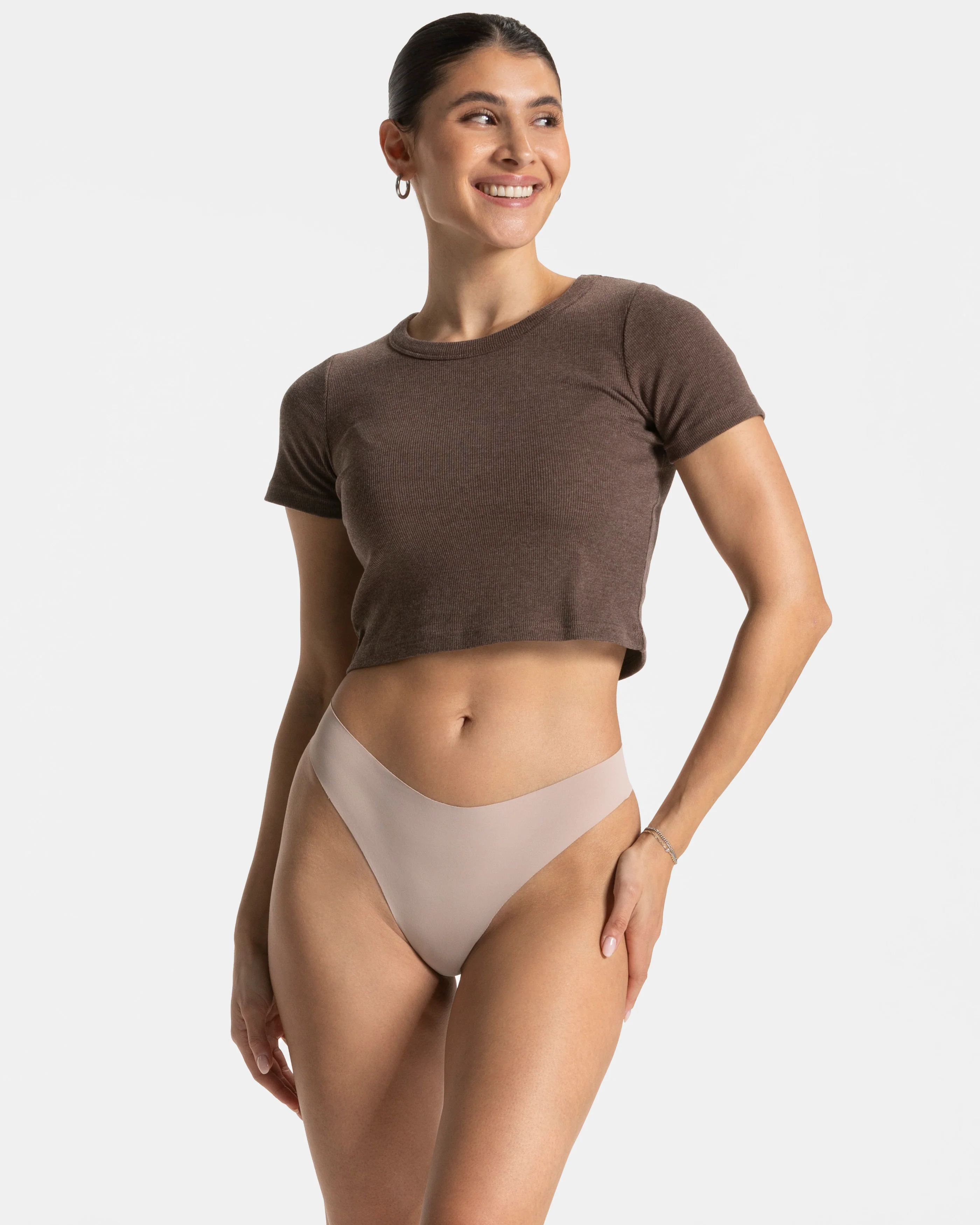 Seamless Padded Tanga (2er-Pack) "Oat" - Image 3