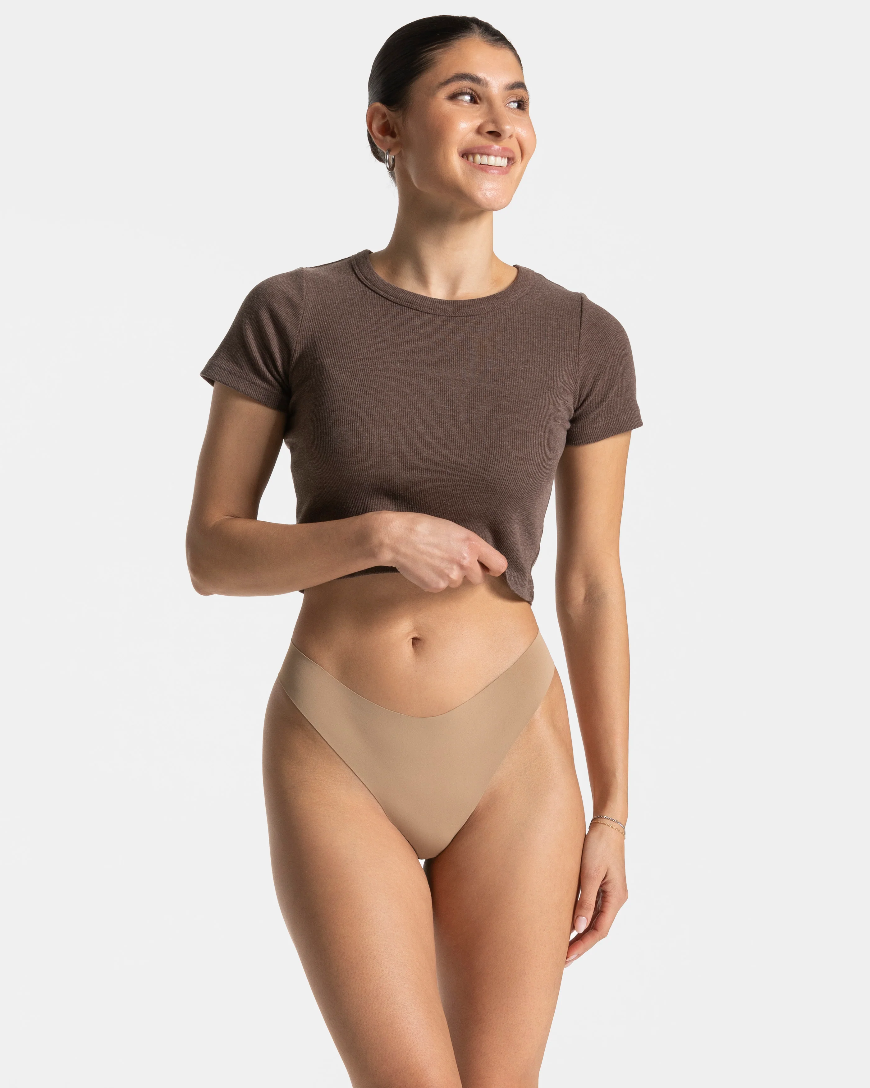 Seamless Padded Tanga (5er-Pack) "Karamell" - Image 3