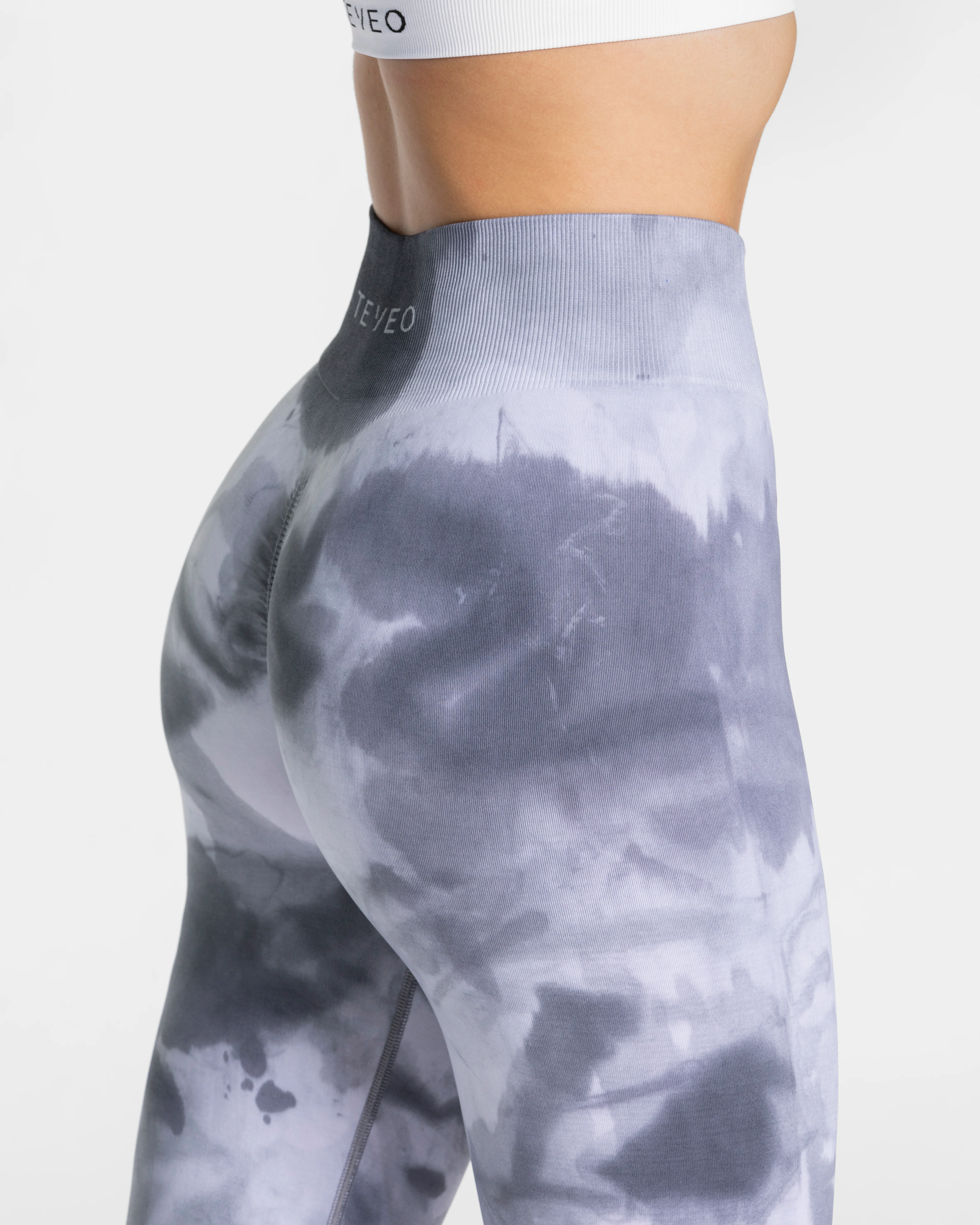 Tie Dye Scrunch Leggings "Stormy" - Image 4