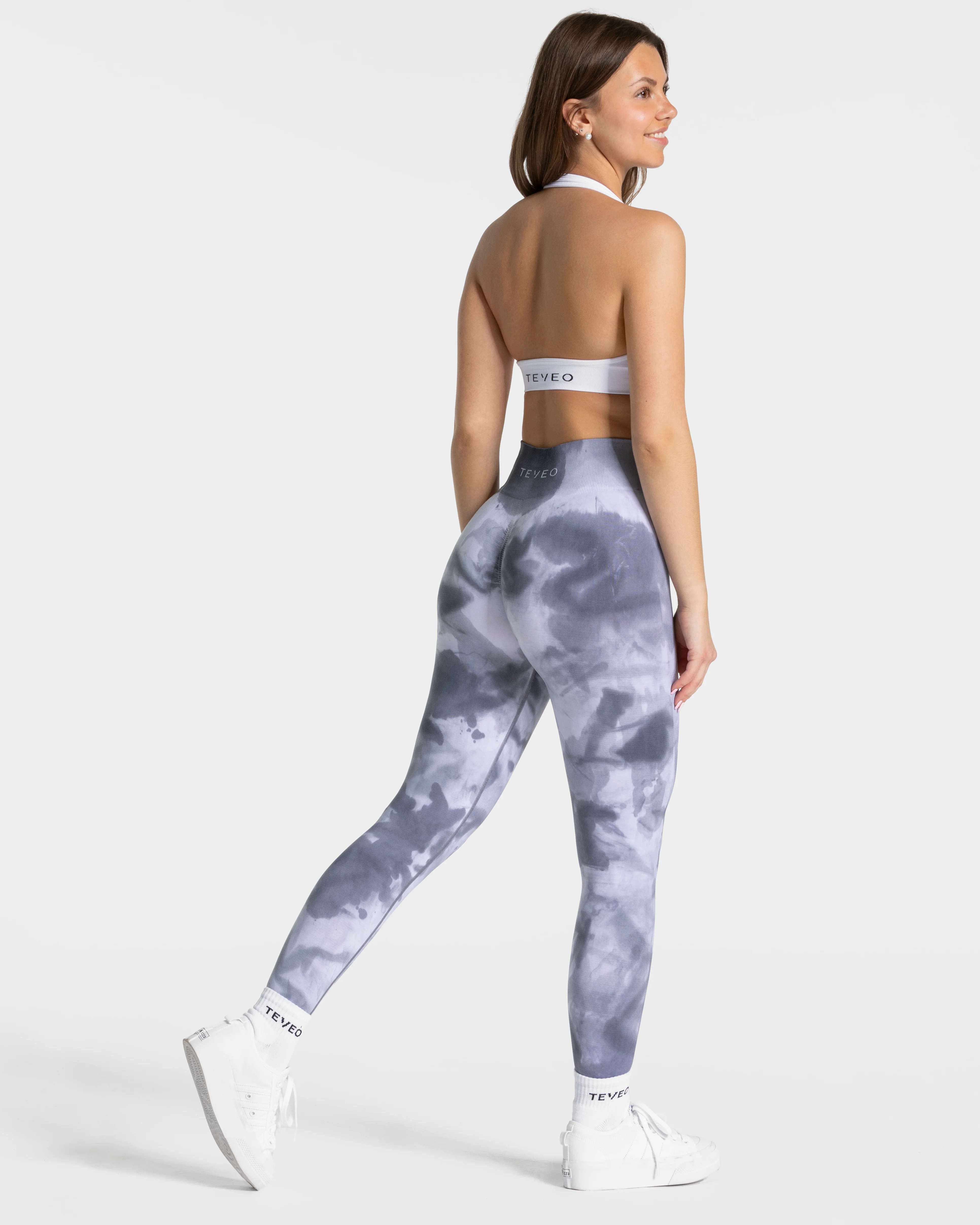 Tie Dye Scrunch Leggings "Stormy" - Image 5