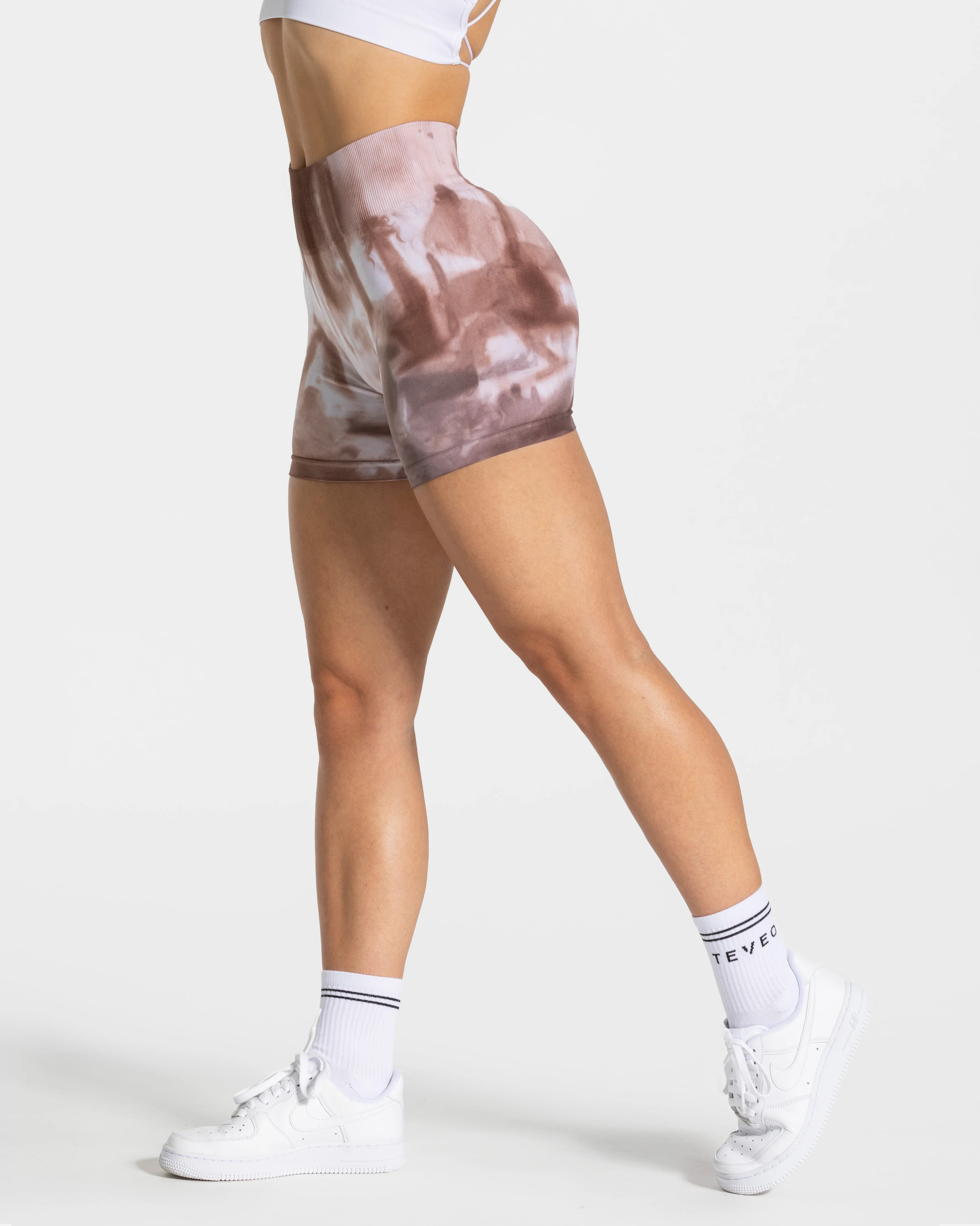 Tie Dye Scrunch Shorts "Earth" - Image 2