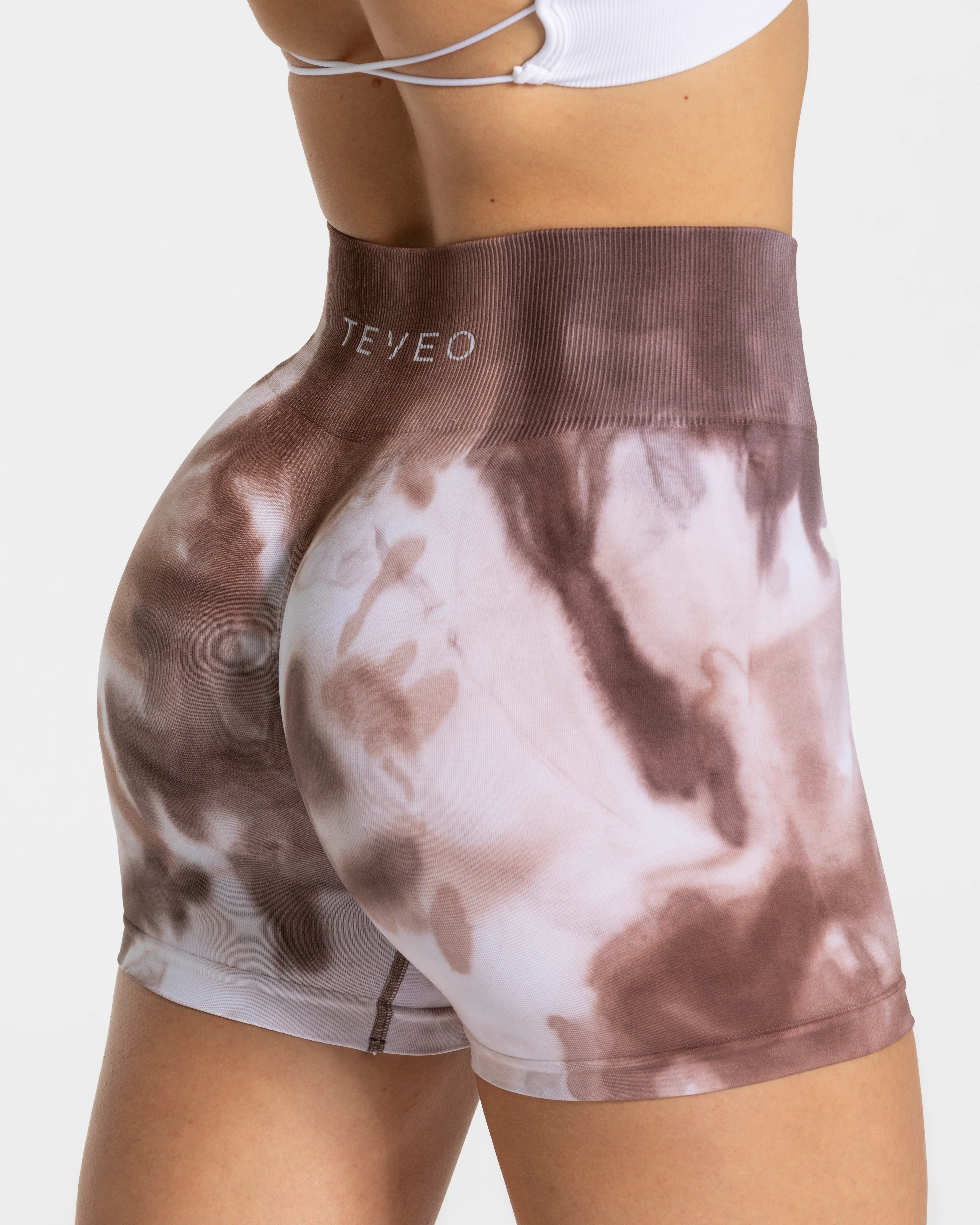 Tie Dye Scrunch Shorts "Earth" - Image 4