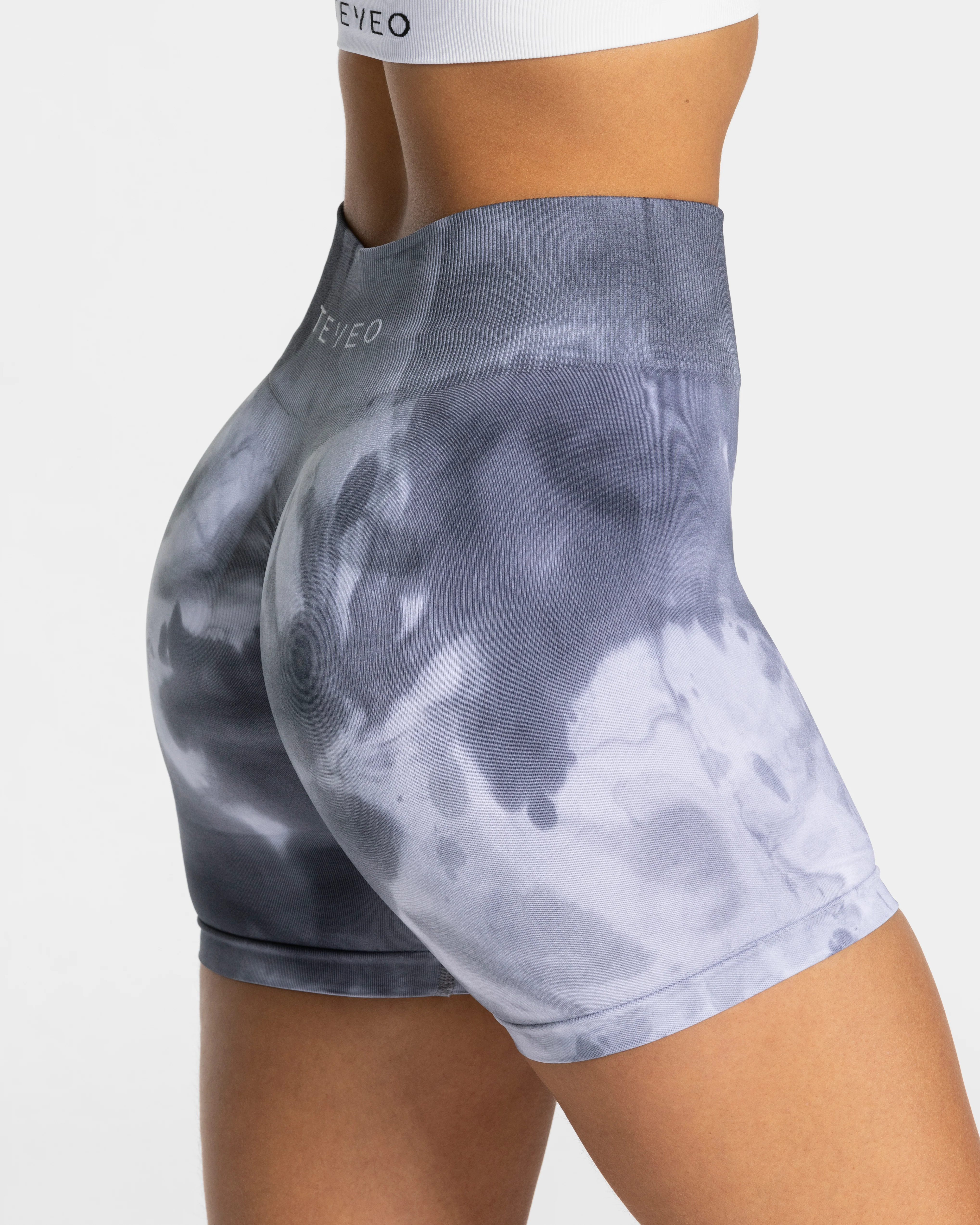 Tie Dye Scrunch Shorts "Stormy" - Image 4
