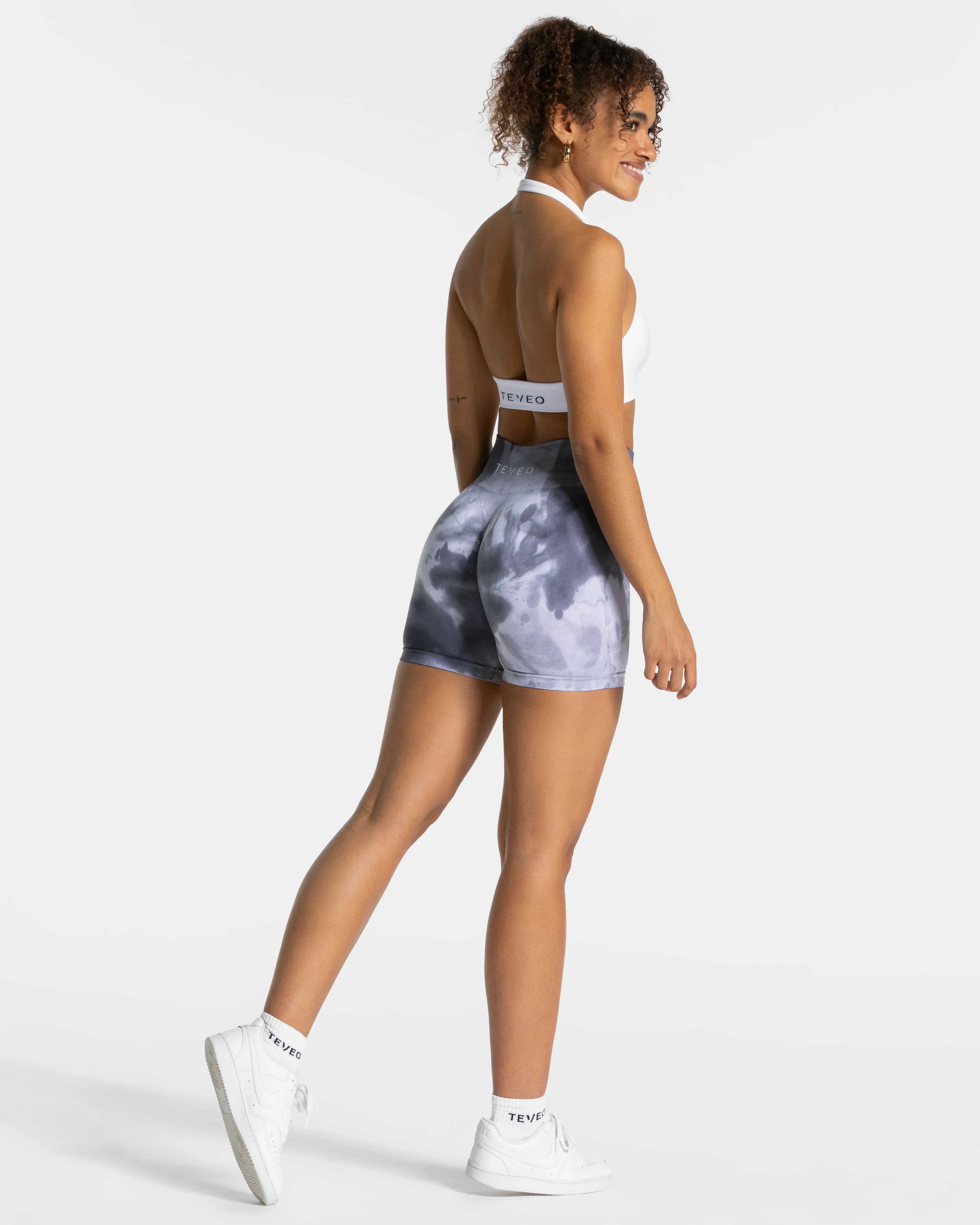 Tie Dye Scrunch Shorts "Stormy" - Image 5