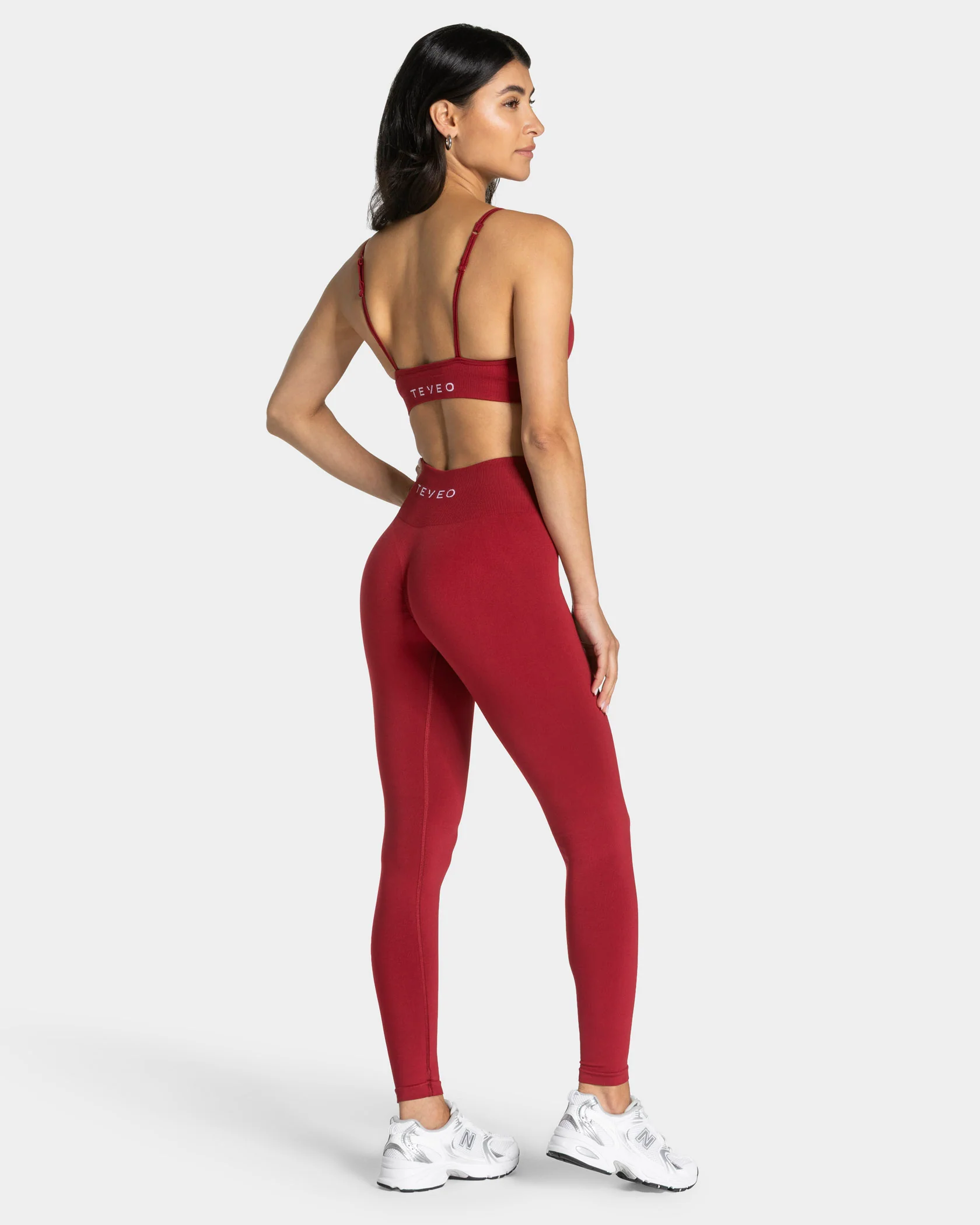 Timeless Pro Covert Scrunch Leggings "Cherry" - Image 5
