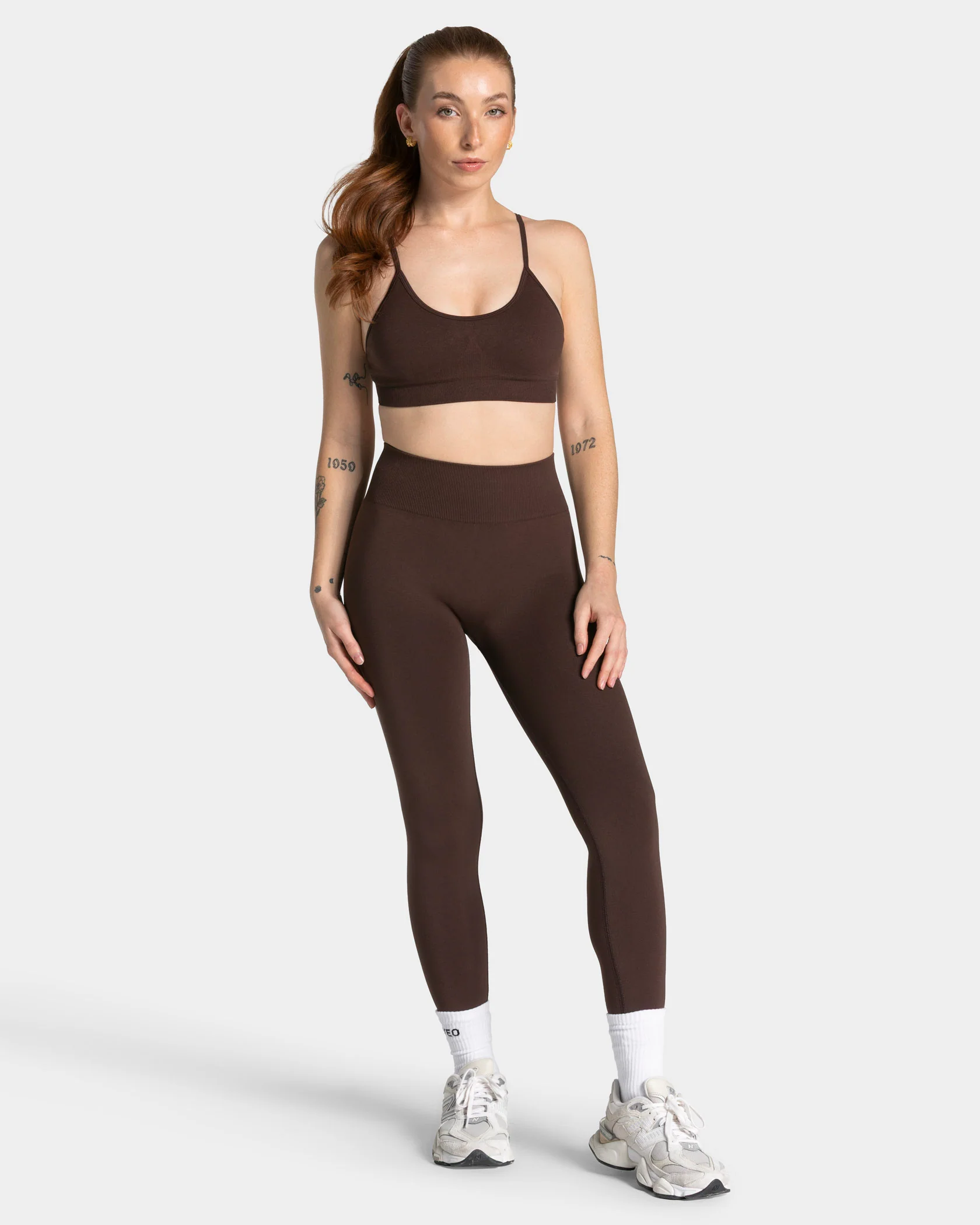 Timeless Pro Covert Scrunch Leggings "Espresso" - Image 3