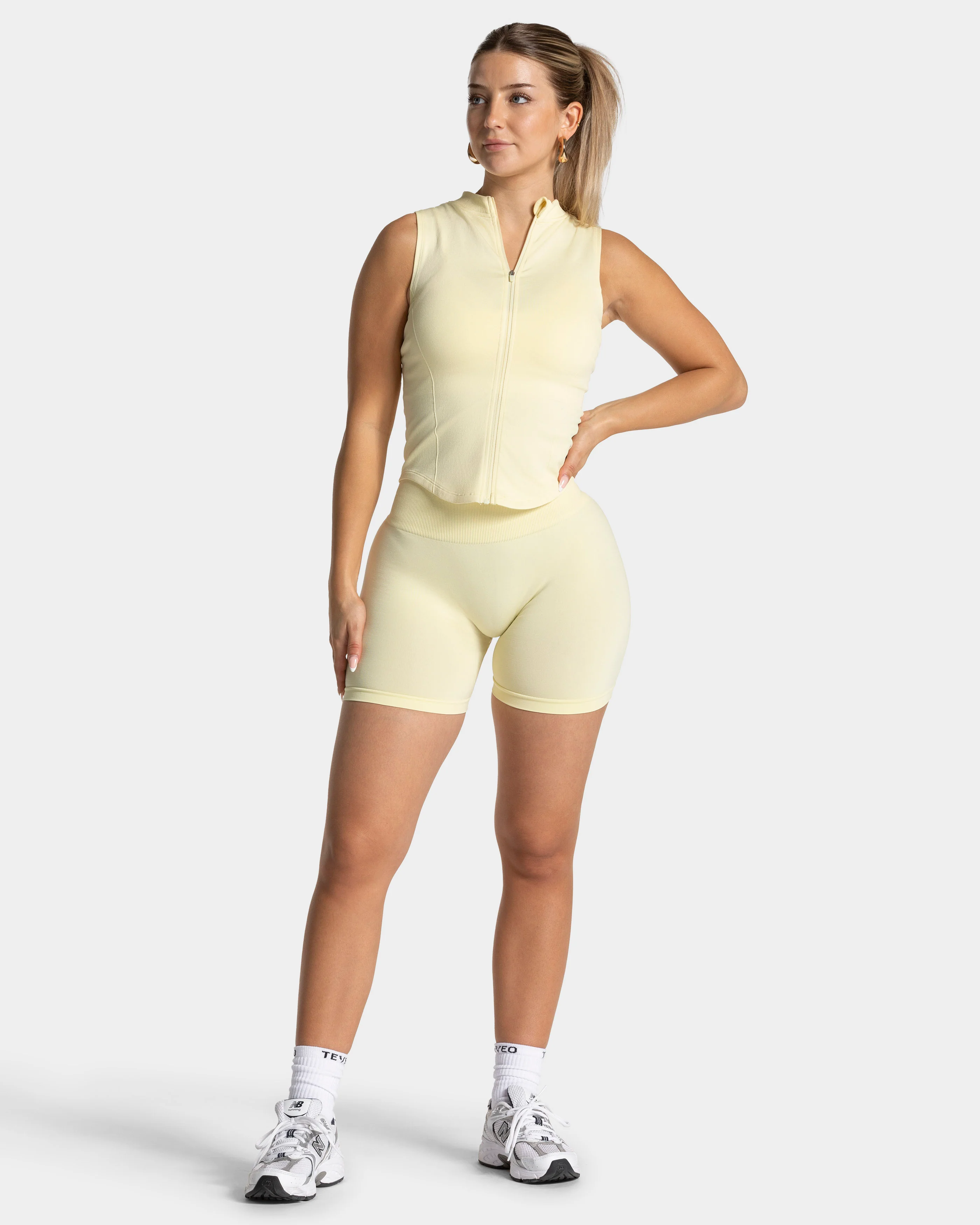 Timeless Pro Covert Scrunch Shorts "Butter Yellow" - Image 3