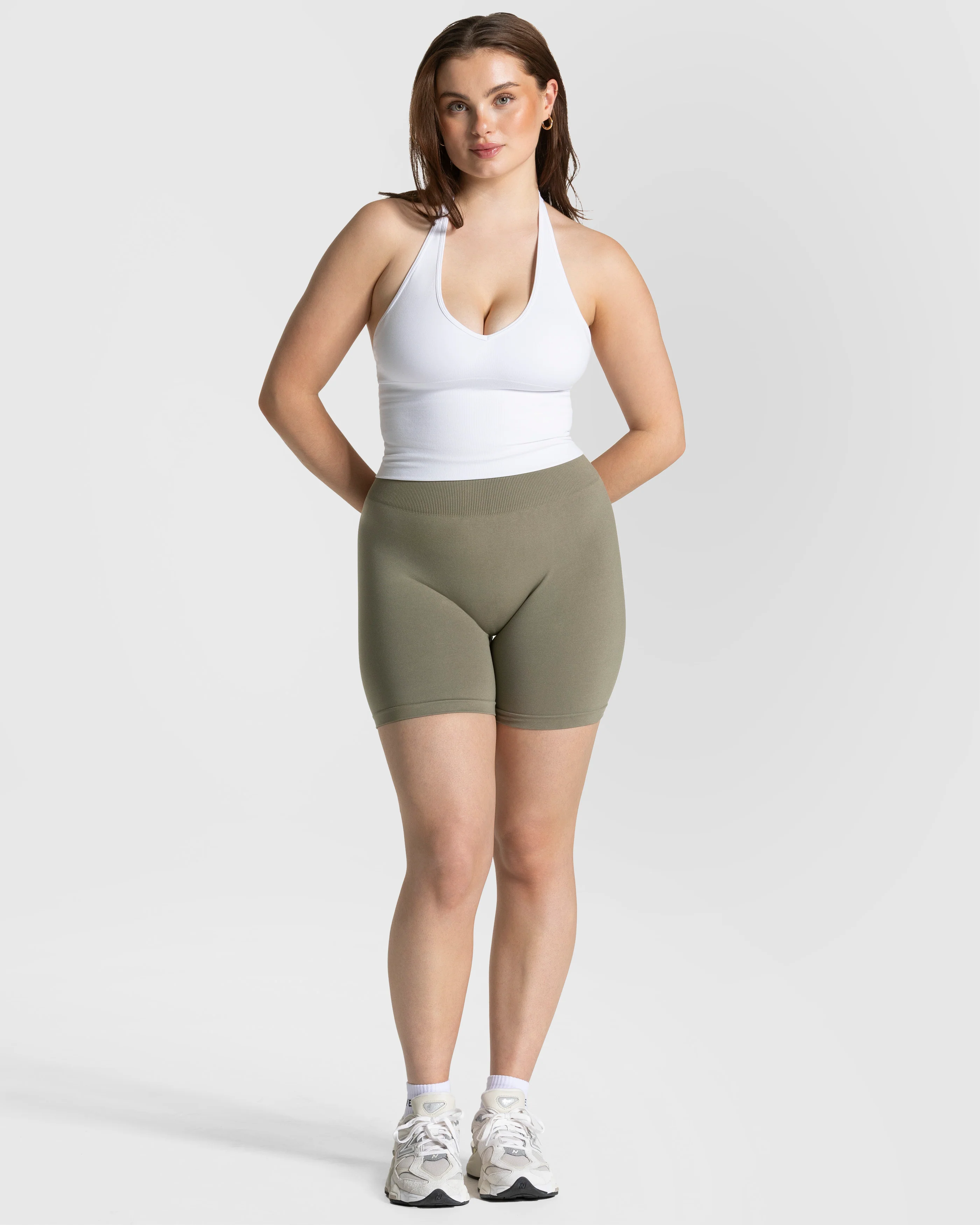 Timeless Pro Covert Scrunch Shorts "Khaki" - Image 3