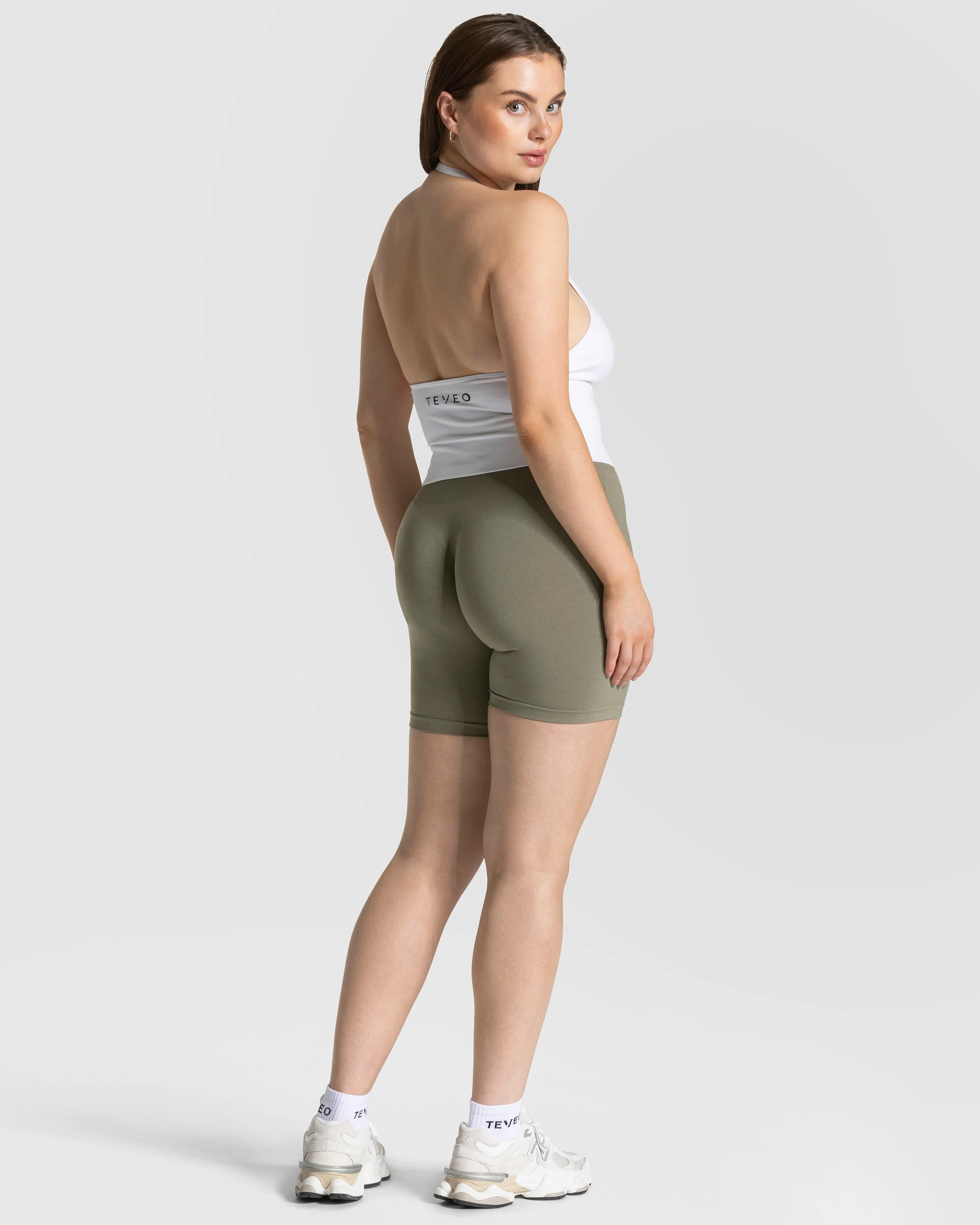 Timeless Pro Covert Scrunch Shorts "Khaki" - Image 5
