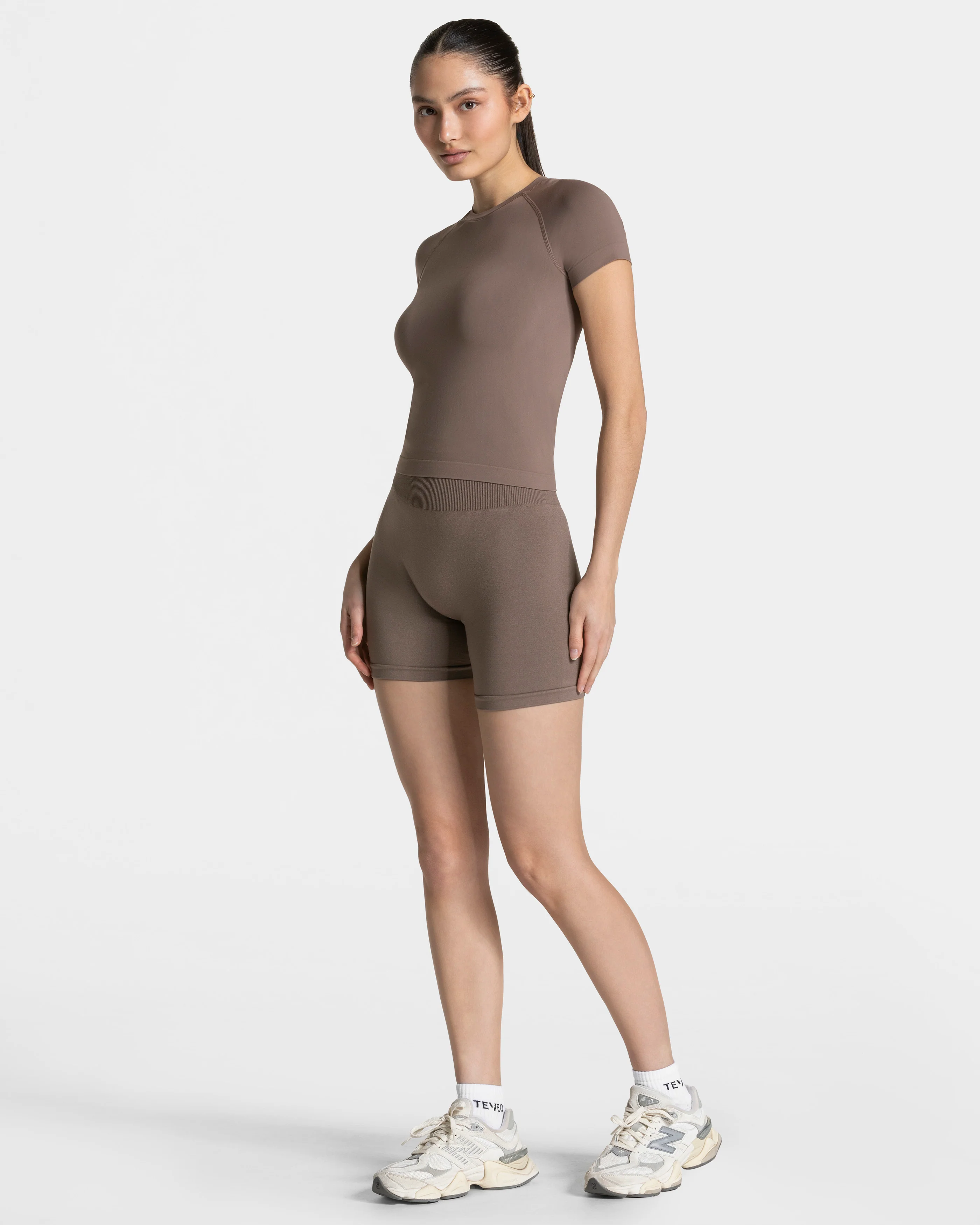 Timeless Pro Covert Scrunch Shorts "Mokka" - Image 3