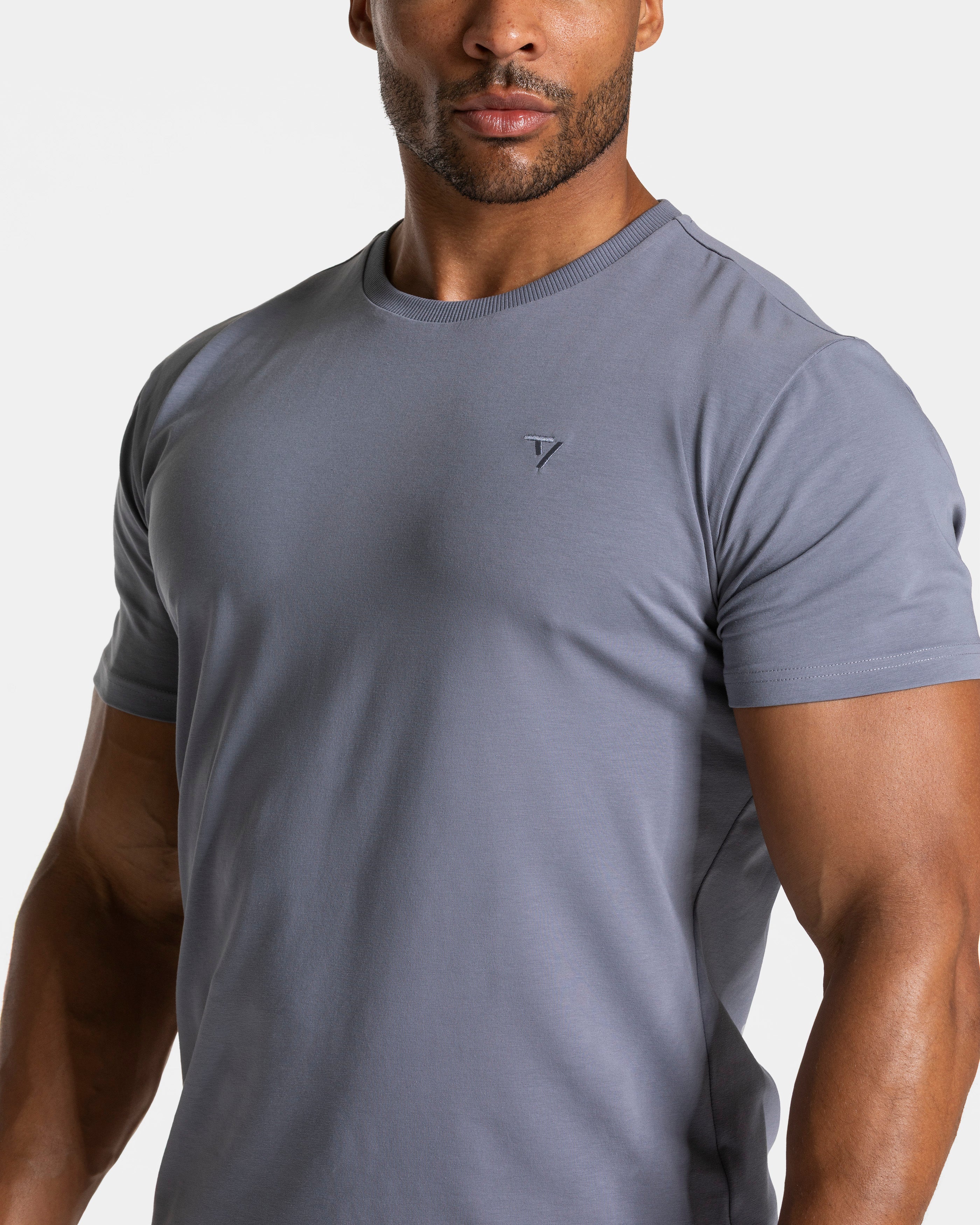 Timeless Pro Fitted T-Shirt "Eisgrau" - Image 4