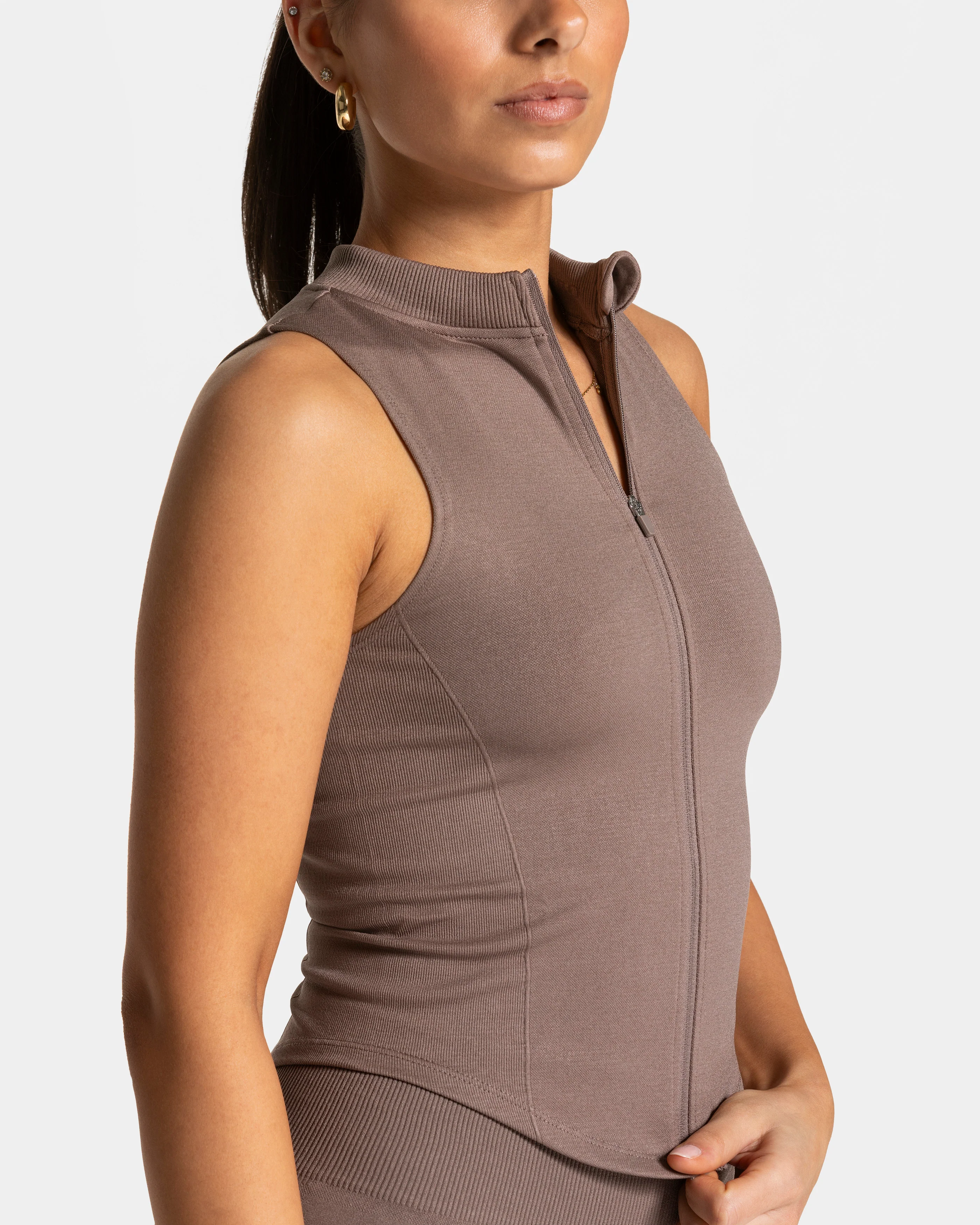 Timeless Pro Zip Tank  "Mokka" - Image 4