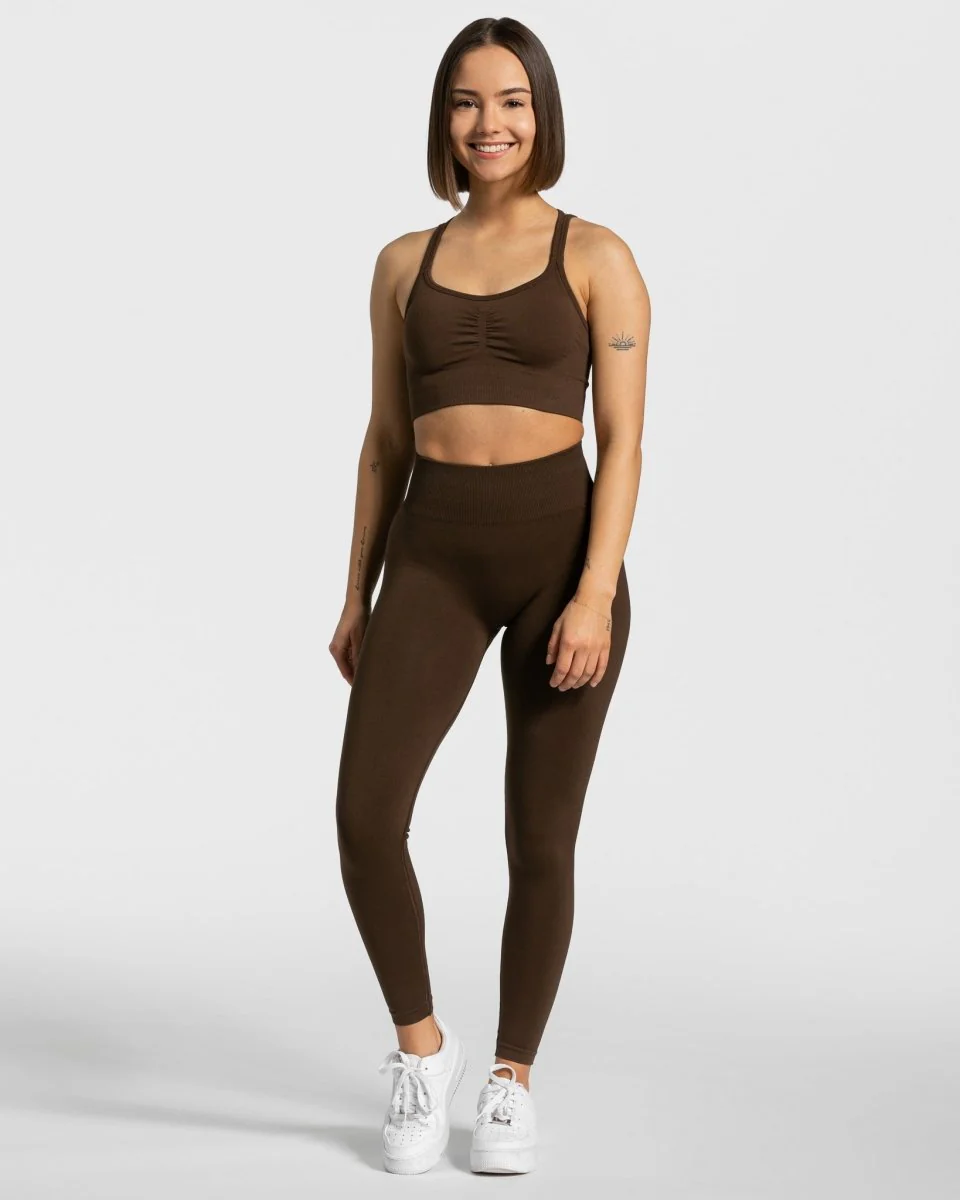 Timeless Scrunch Leggings "Dunkelbraun" - Image 3