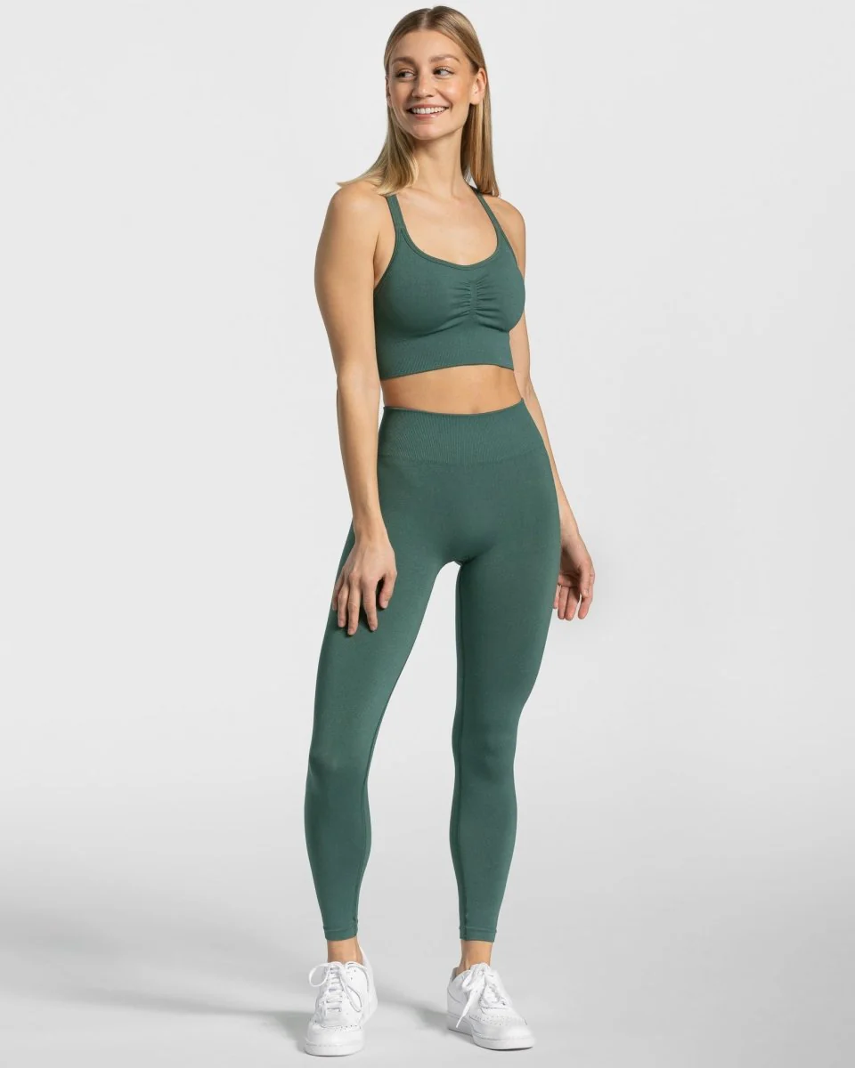 Timeless Scrunch Leggings "Dunkelgrün" - Image 3