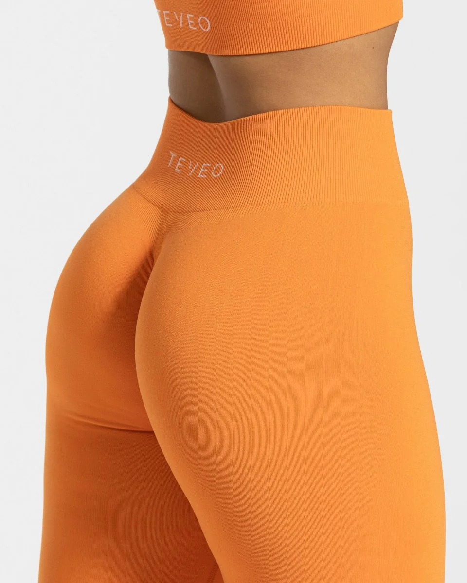 Timeless Scrunch Leggings "Orange" - Image 4