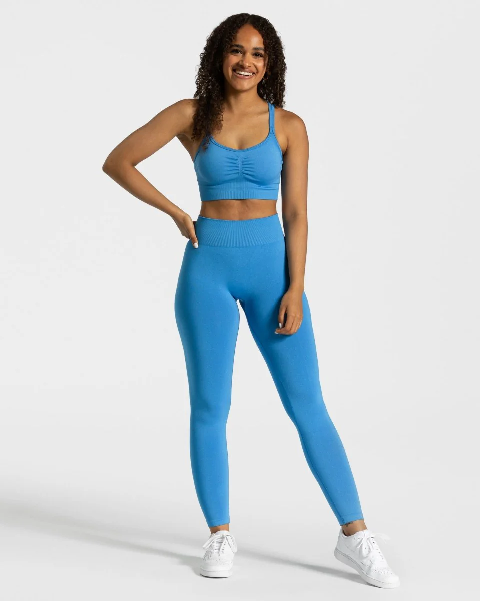 Timeless Scrunch Leggings "Sommerblau" - Image 3