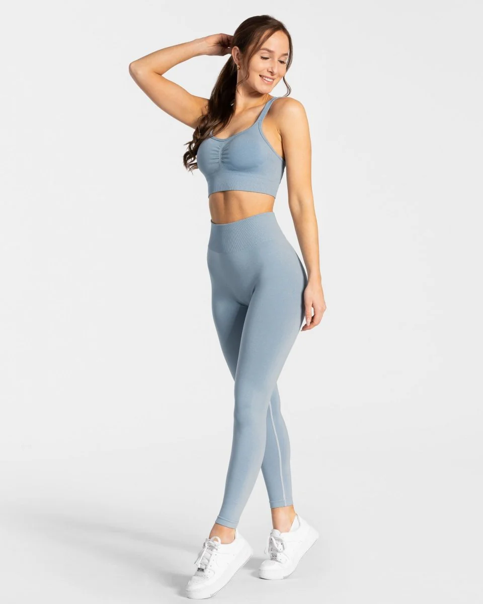 Timeless Scrunch Leggings "Stahlblau" - Image 3